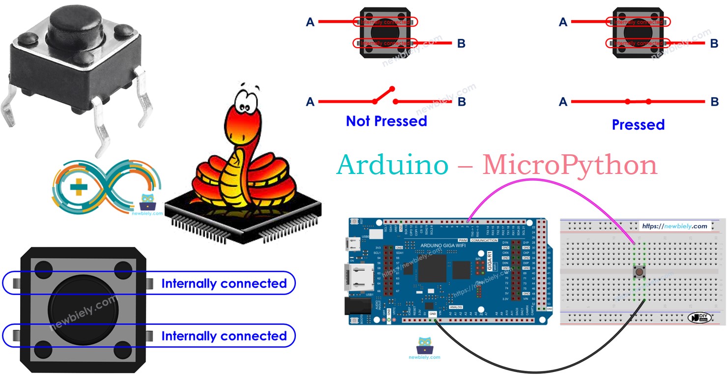 Arduino MicroPython button