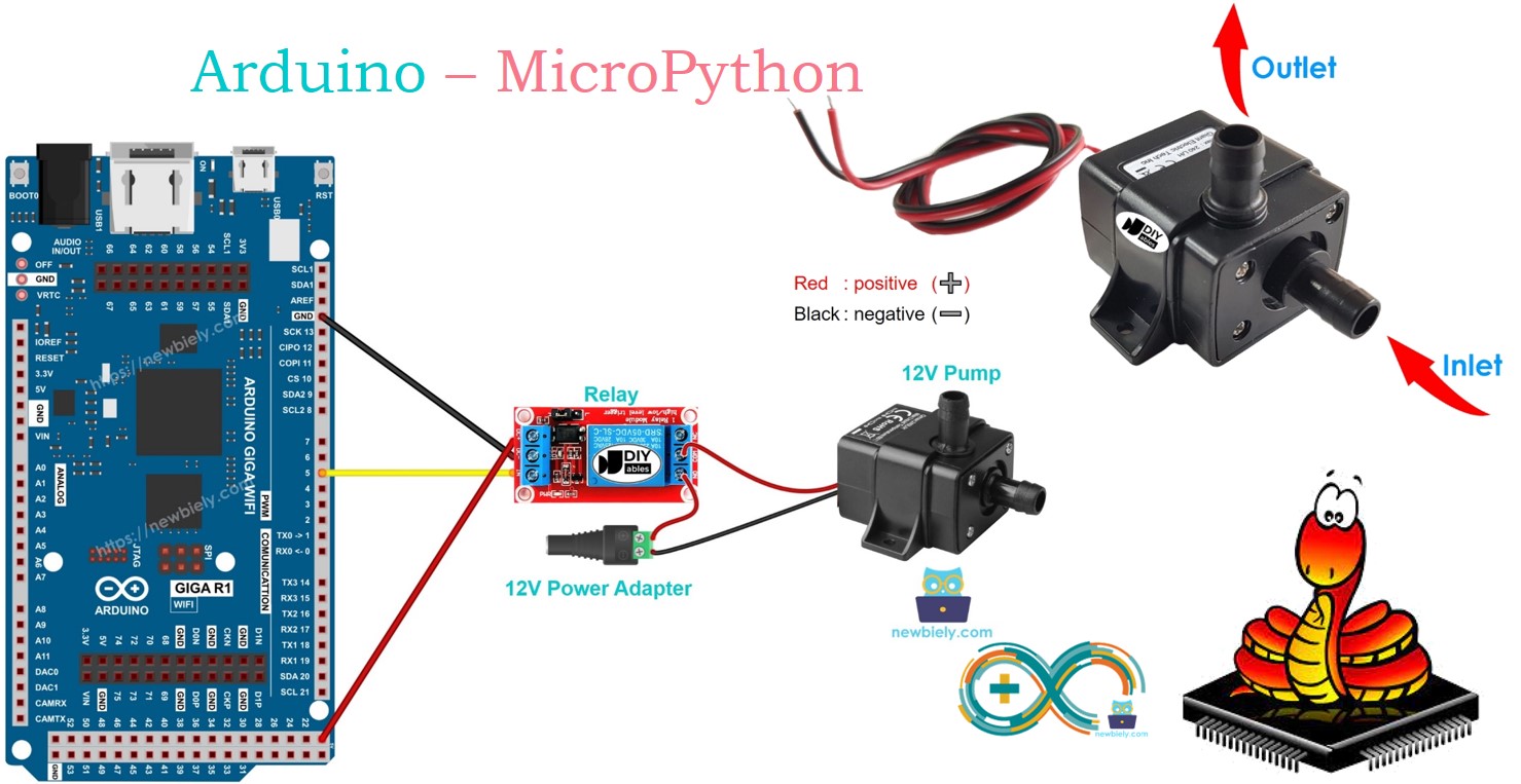 Arduino MicroPython pump