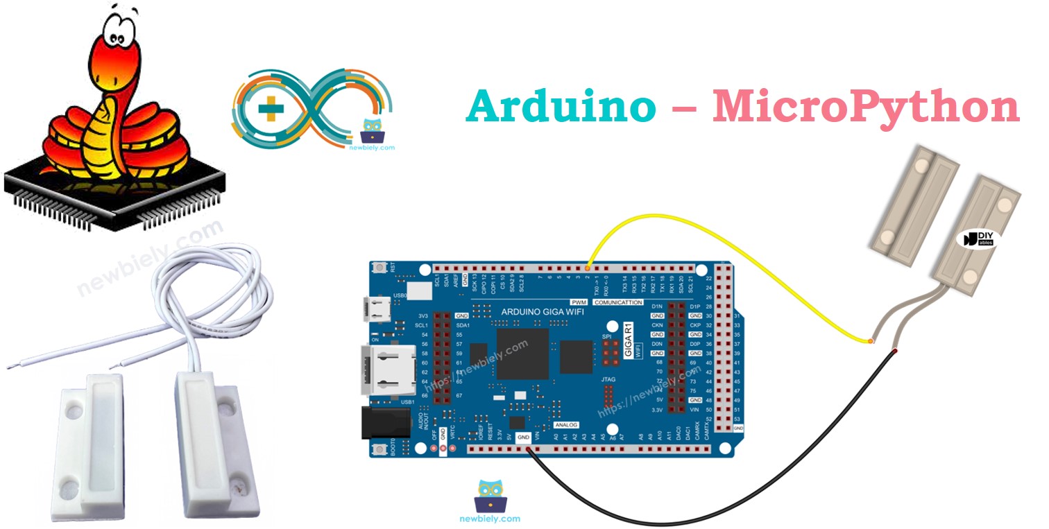 Arduino MicroPython DOOR SENSOR