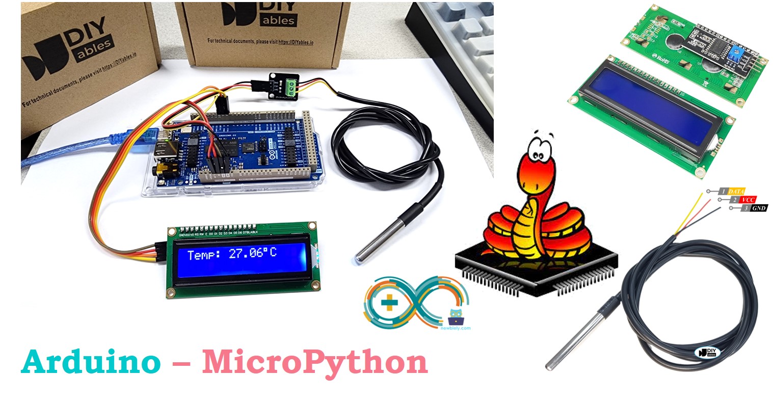 Arduino MicroPython Temperature Sensor LCD I2C