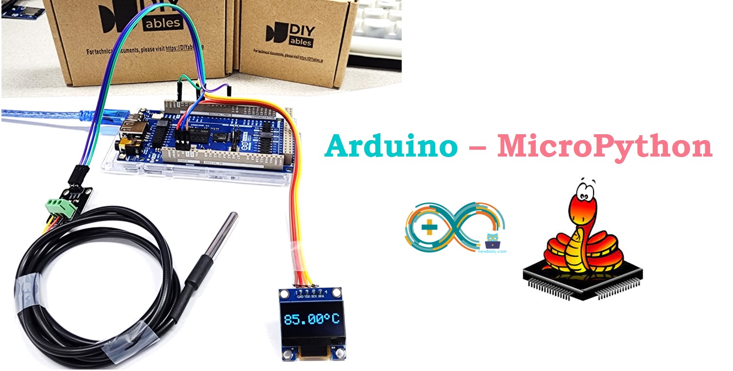 Arduino MicroPython Temperature Sensor OLED I2C