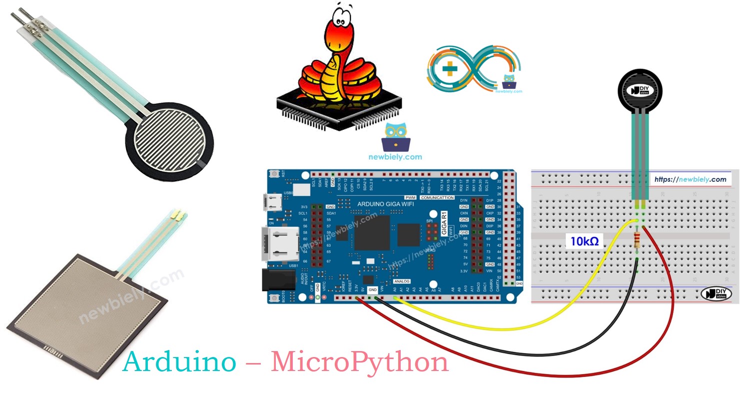 Arduino MicroPython FORCE SENSOR