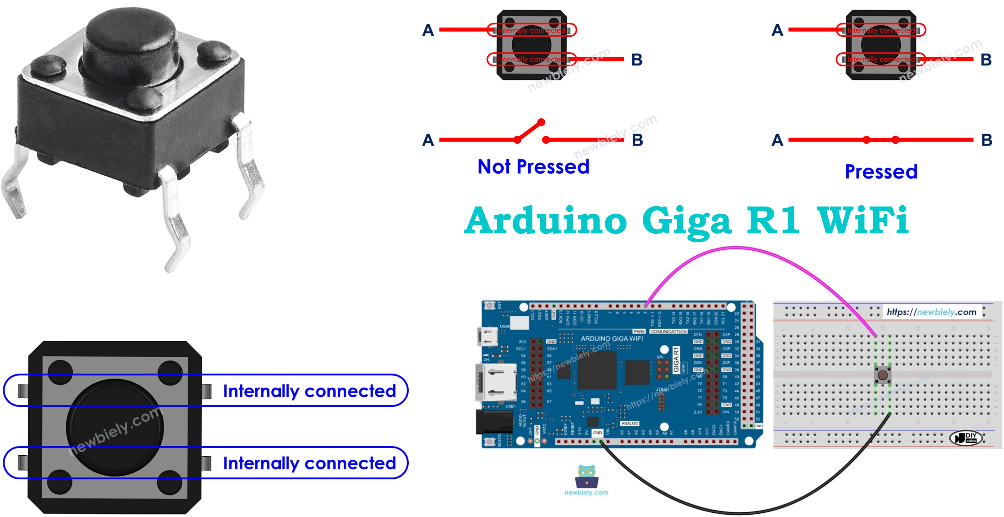 Arduino Giga R1 WiFi - Button