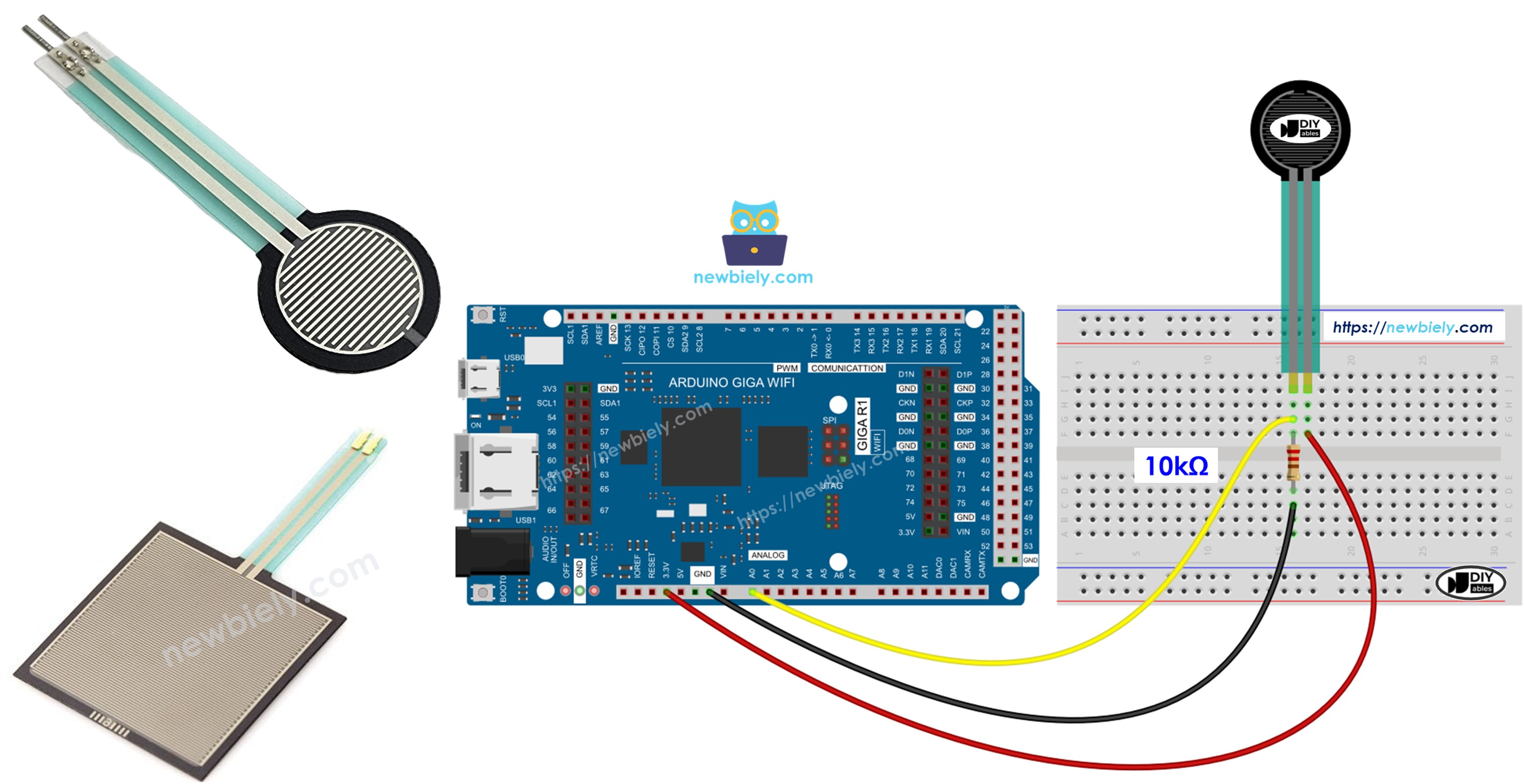 Arduino Giga R1 WiFi - Force Sensor