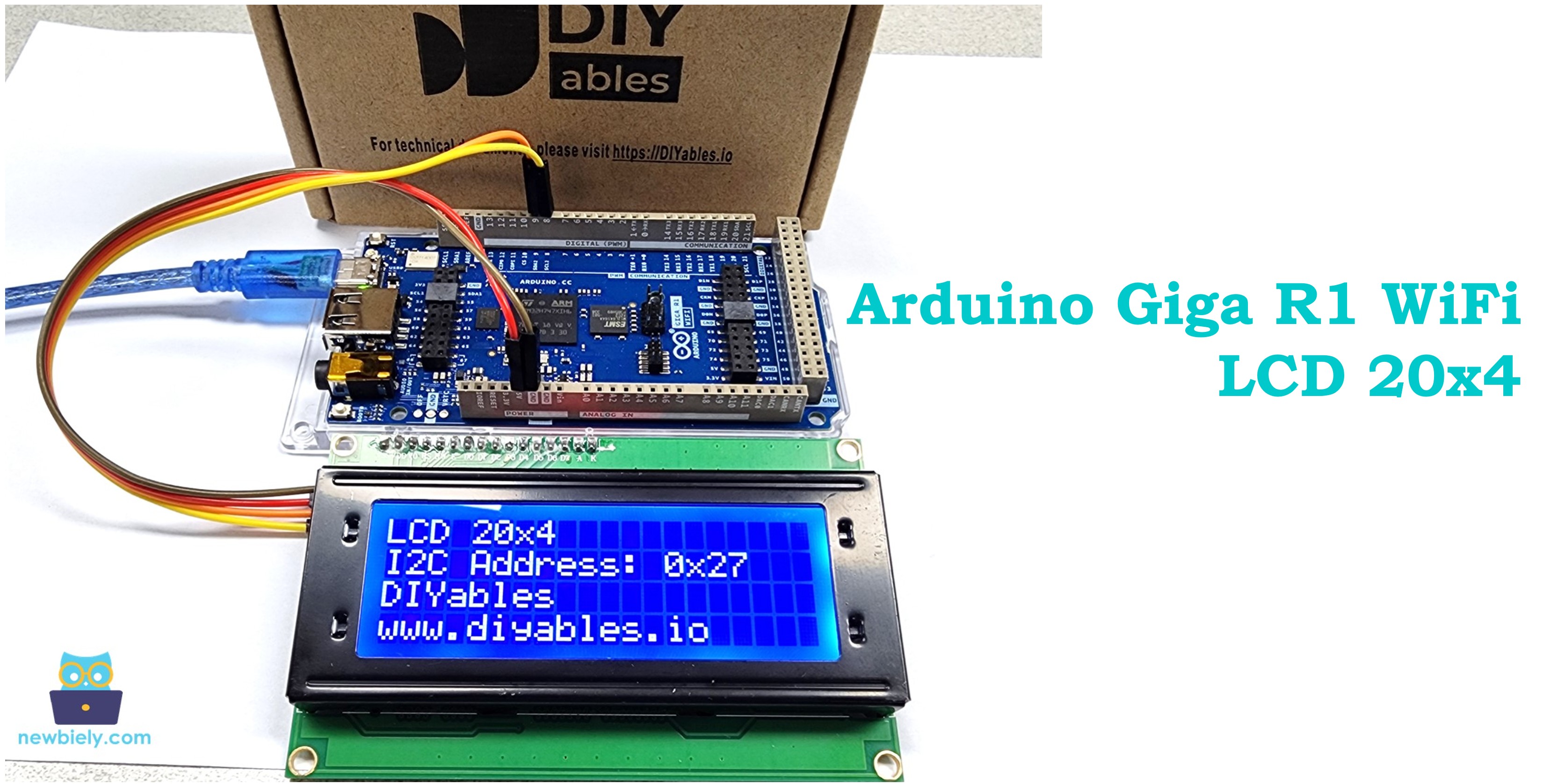 Arduino Giga R1 WiFi - LCD 20x4