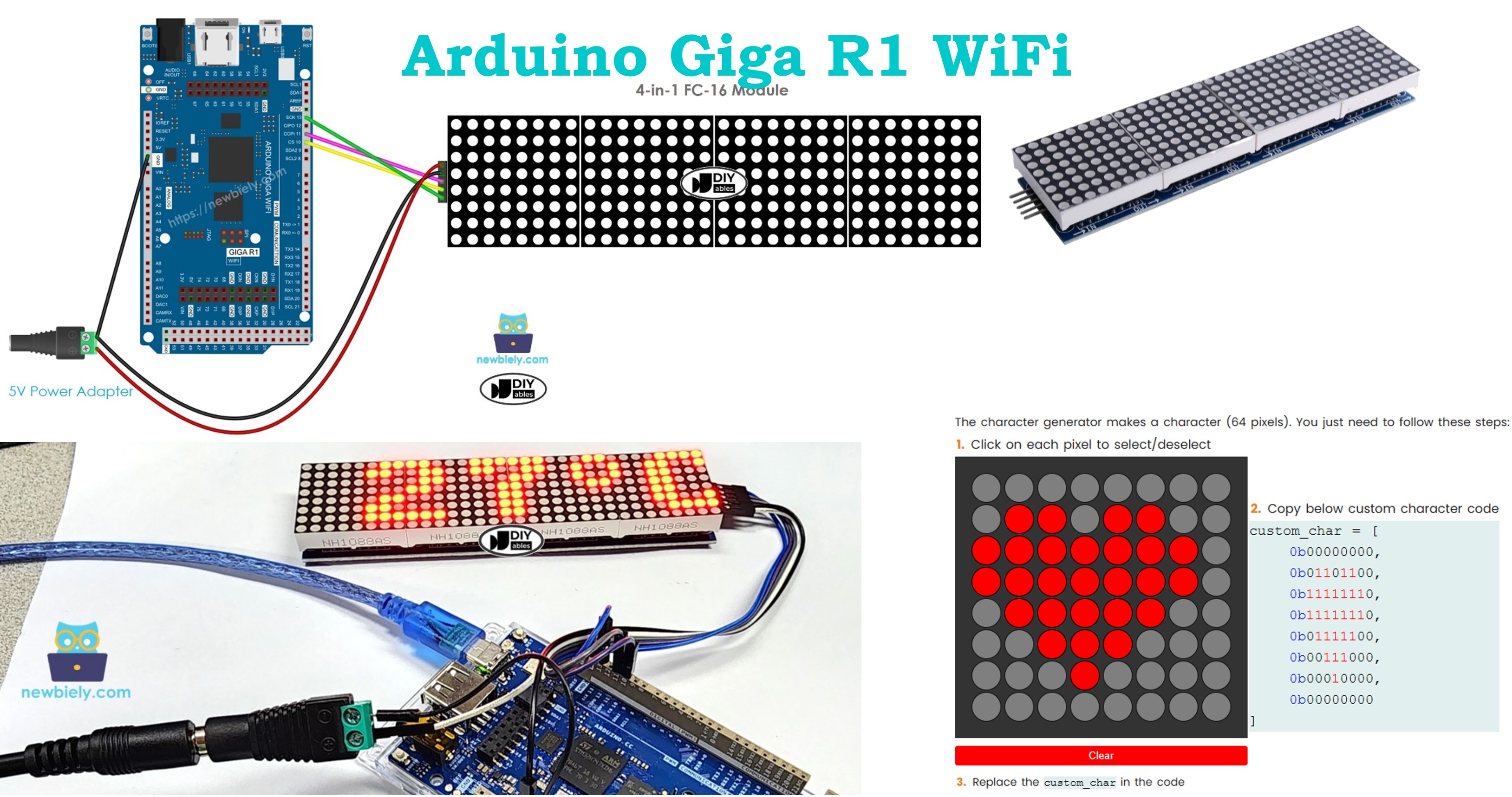 Arduino Giga R1 WiFi - LED Matrix