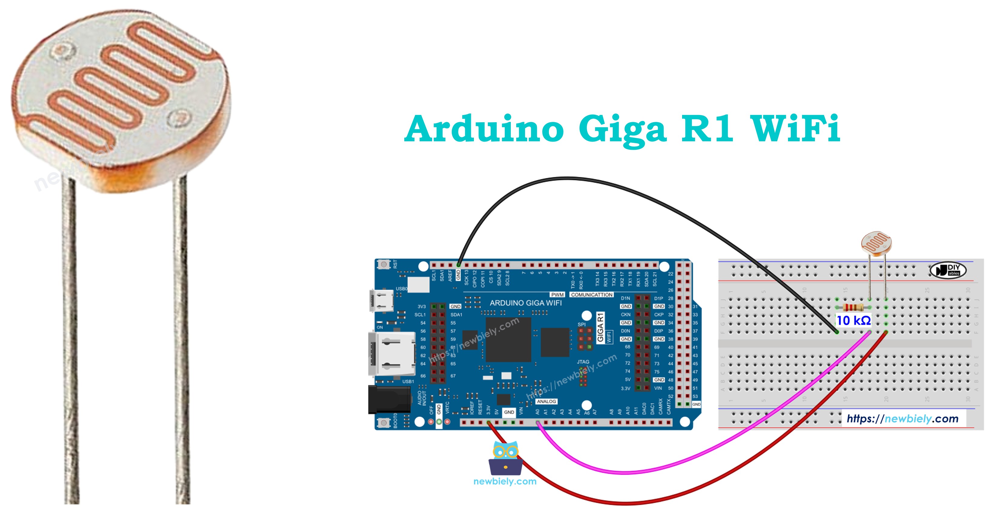 Arduino Giga R1 WiFi - Light Sensor