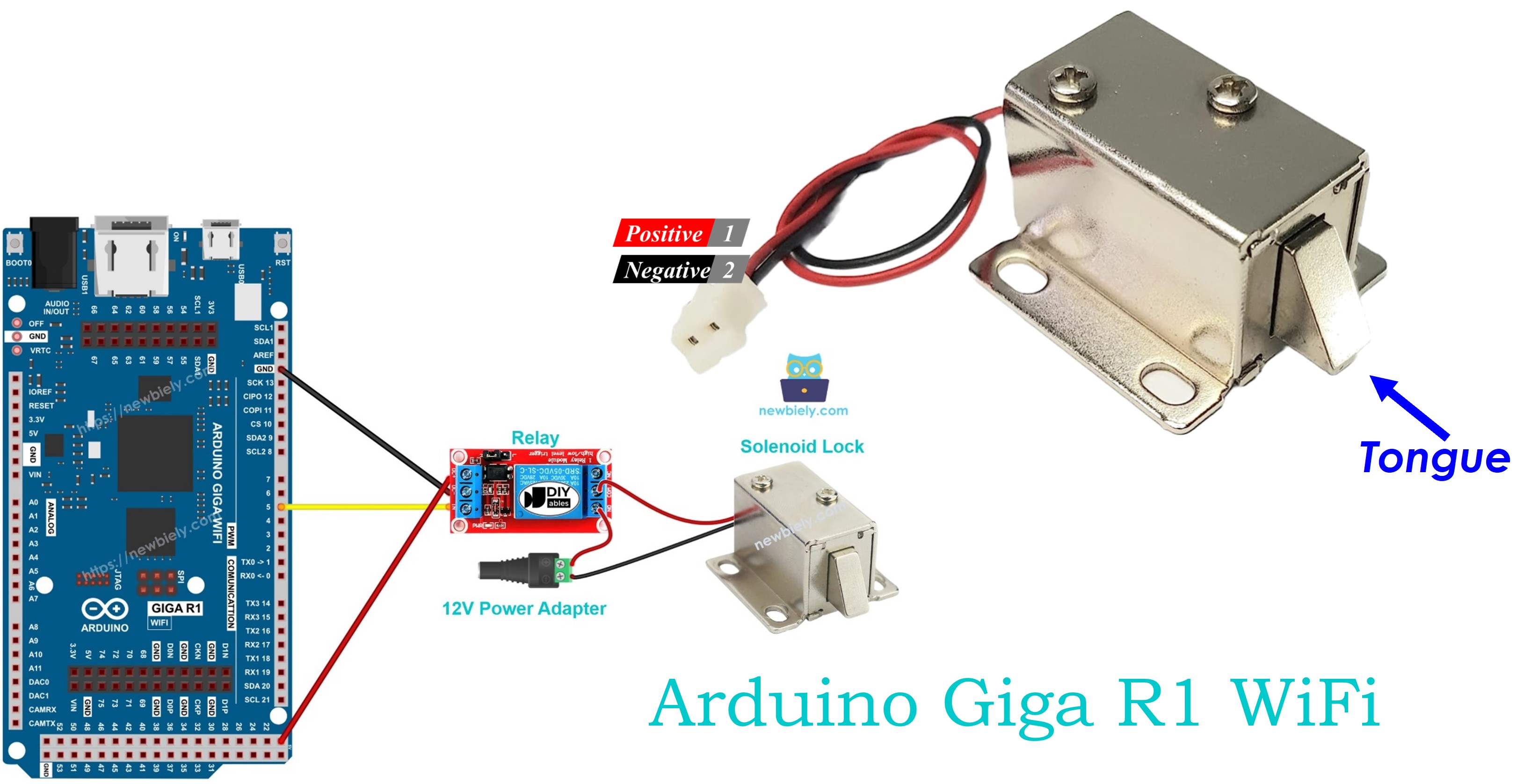 Arduino Giga R1 WiFi - Solenoid Lock