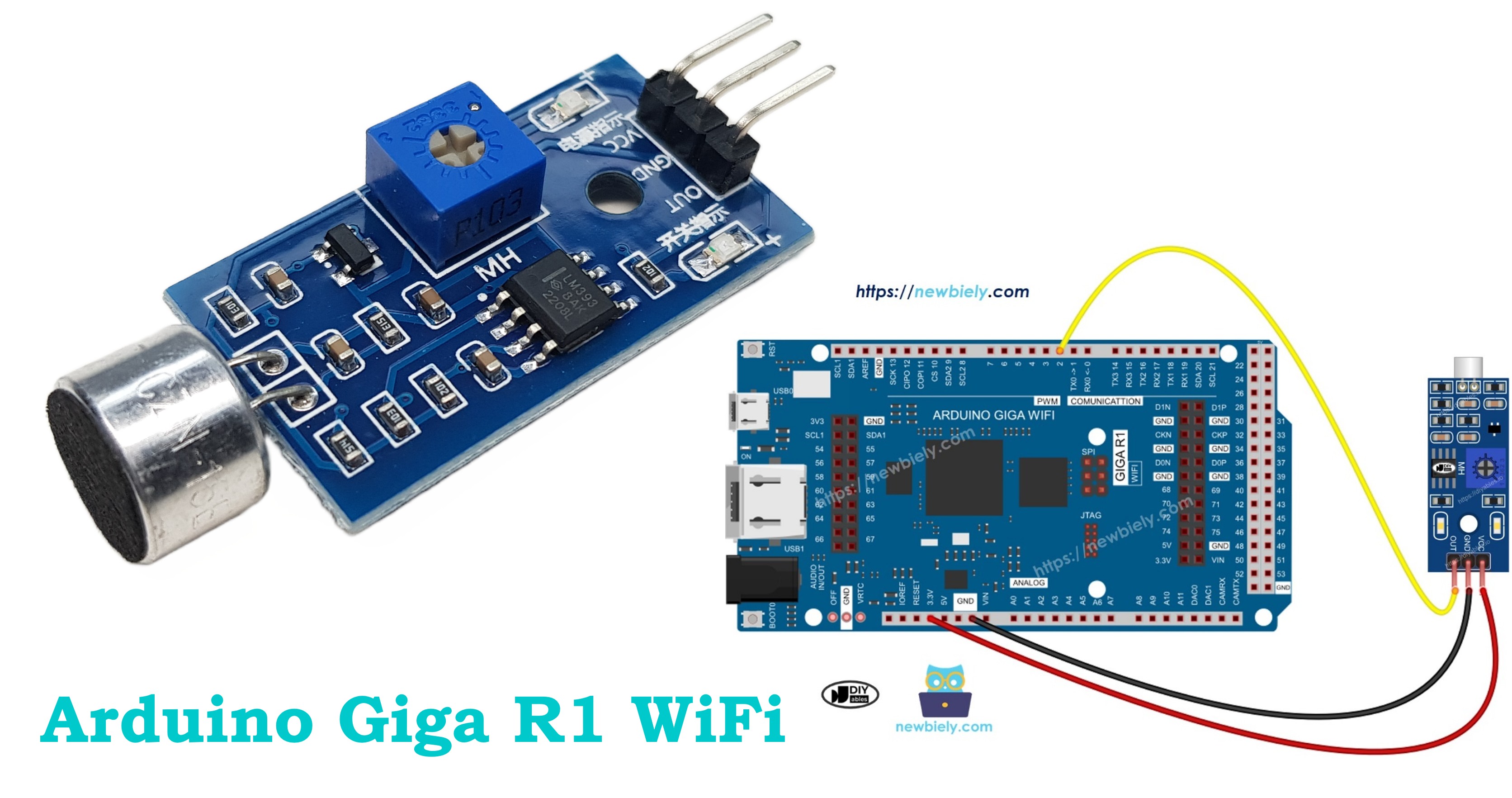 Arduino Giga R1 WiFi - Sound Sensor