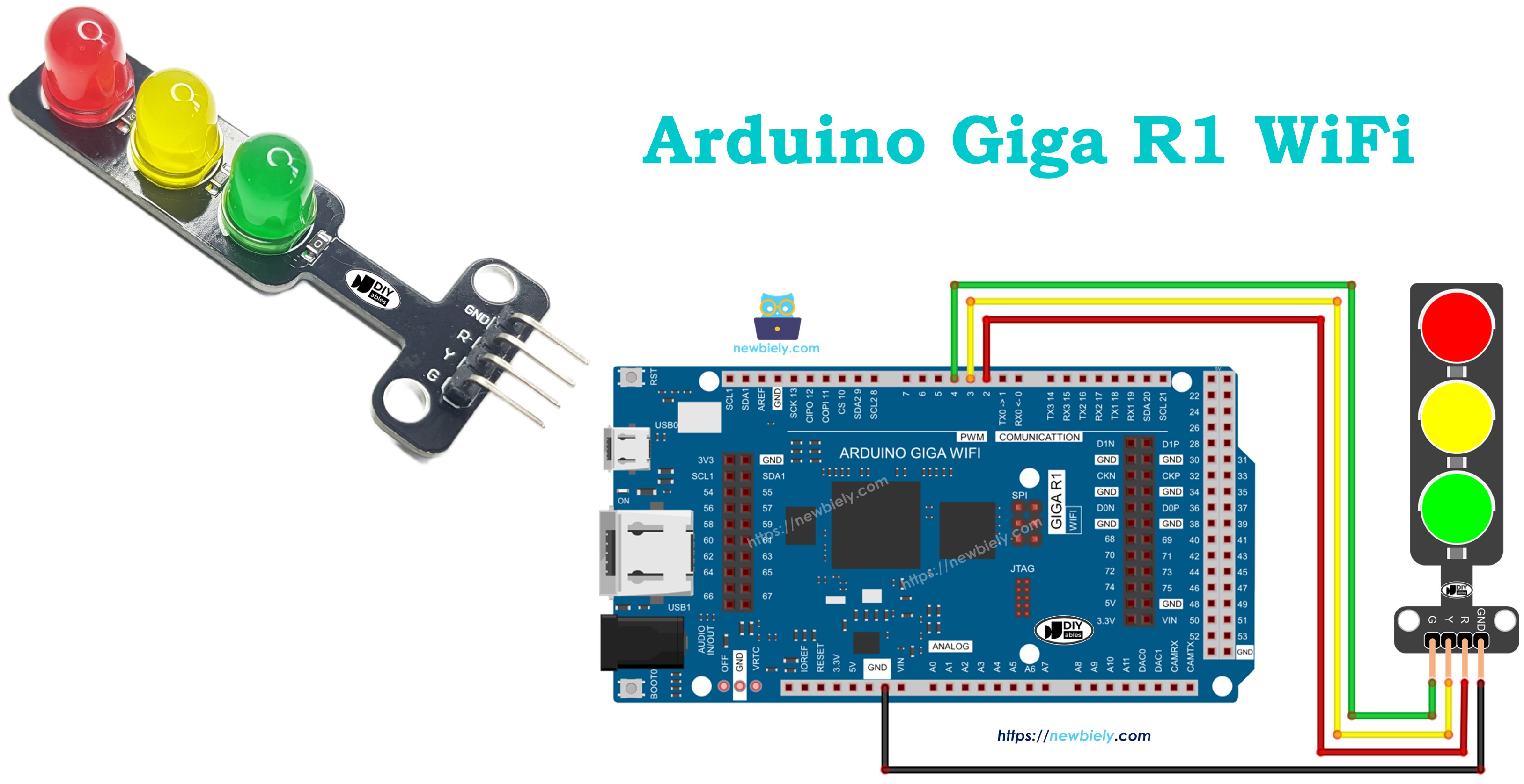 Arduino Giga R1 WiFi - Traffic Light
