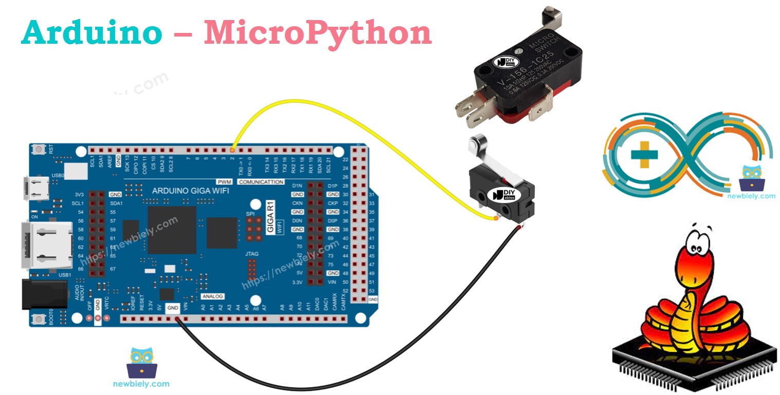 Arduino MicroPython with Limit Switch