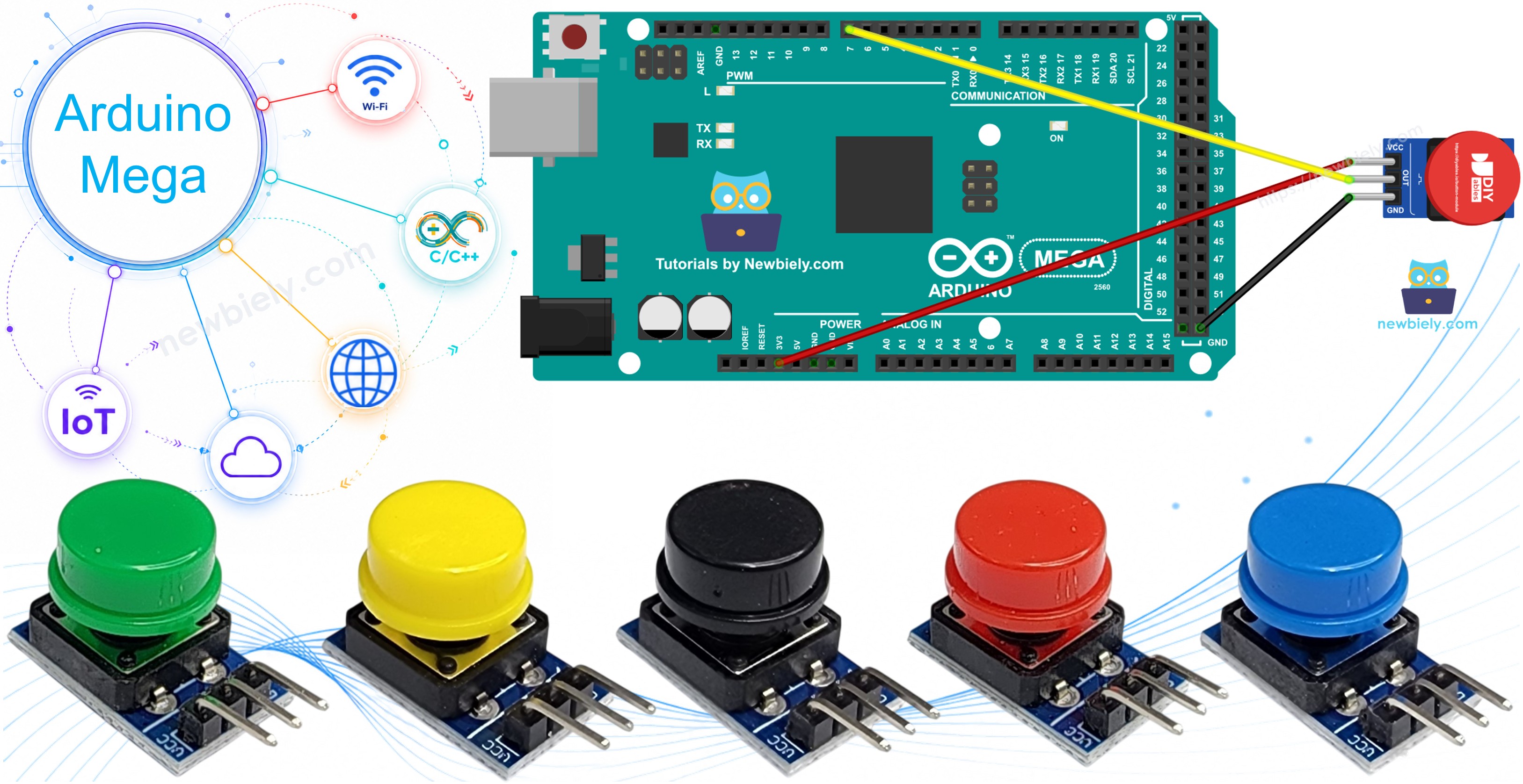 Arduino Mega button module