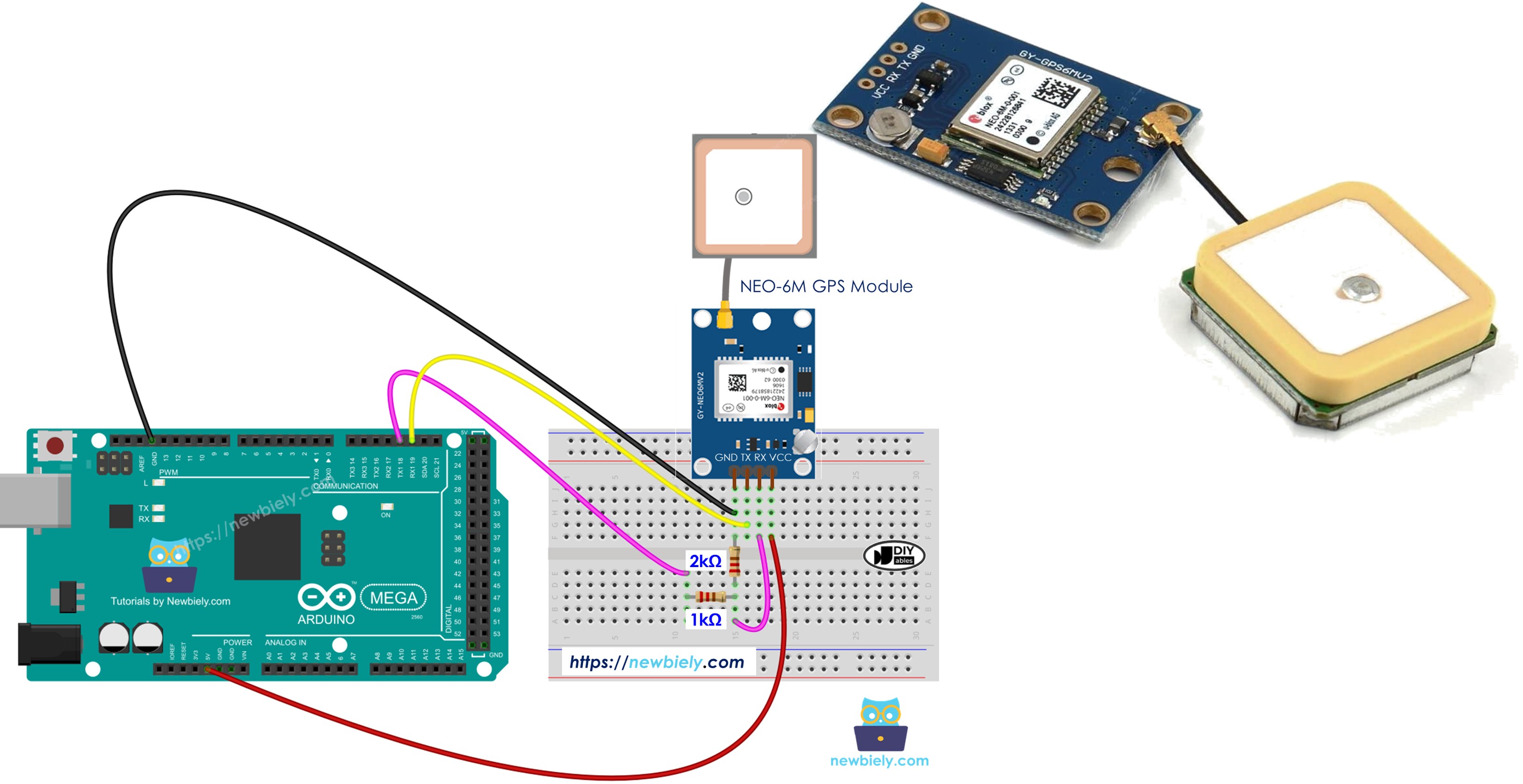Arduino Mega GPS module