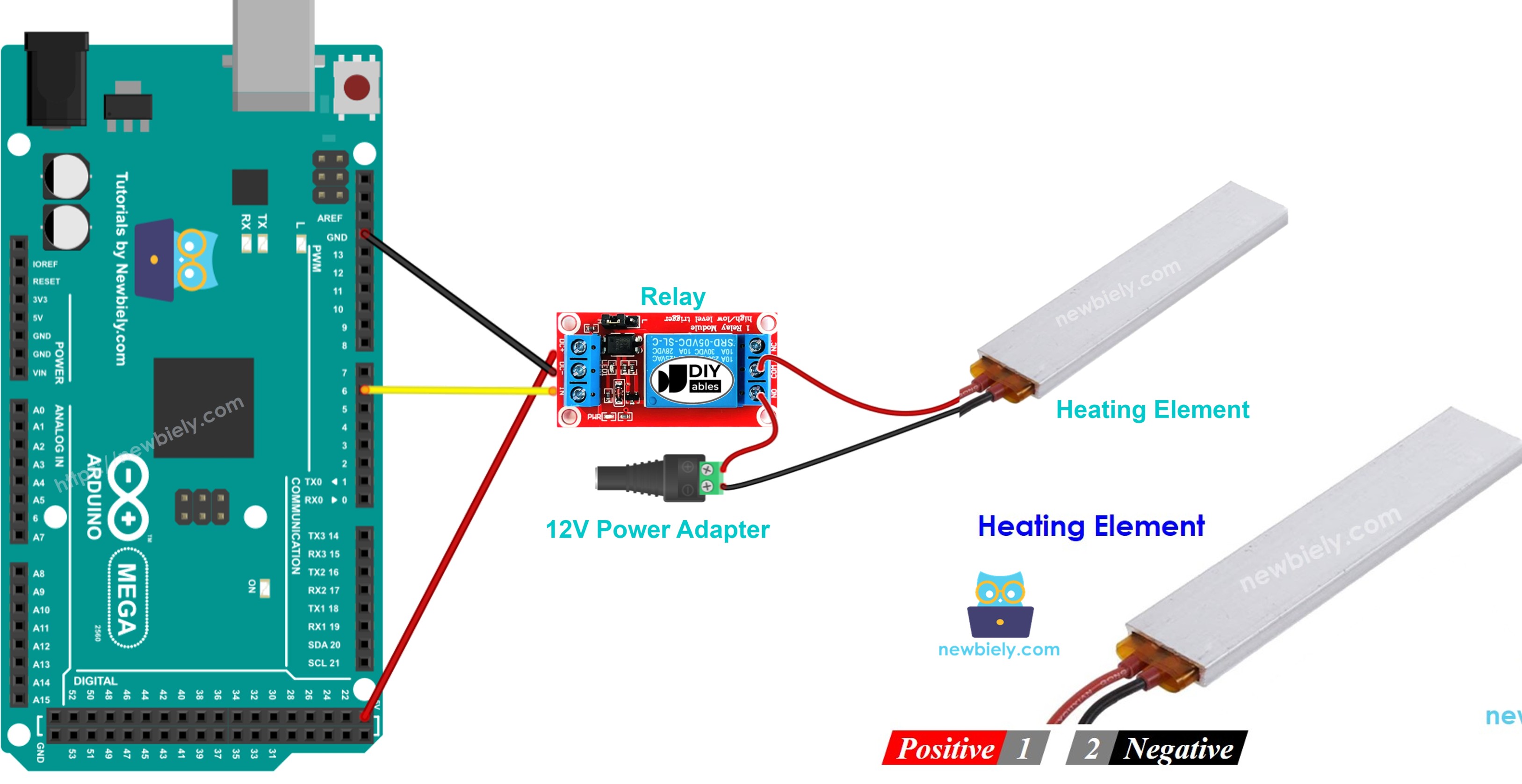 Arduino Mega heating element