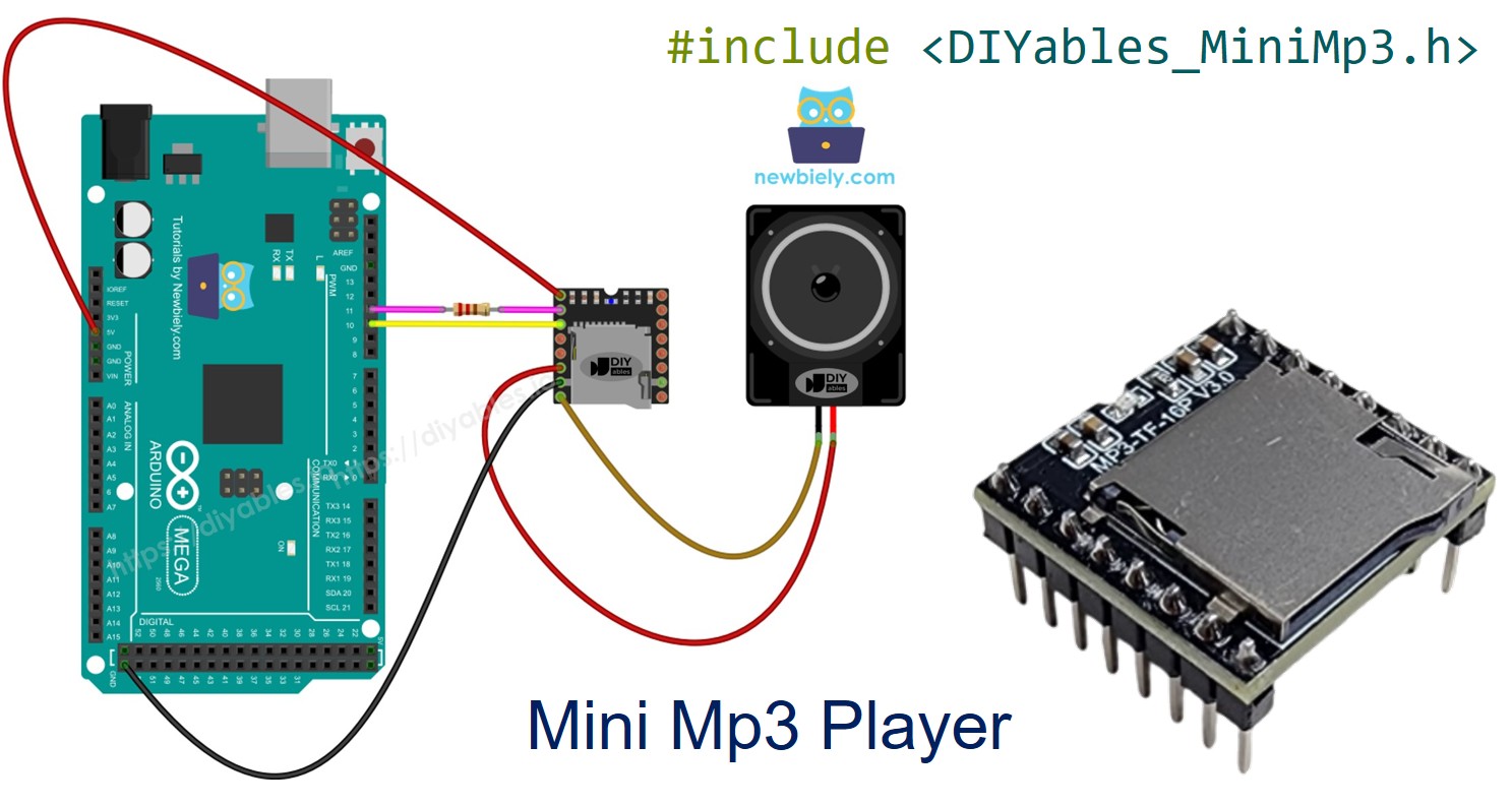Arduino Mega Mini Mp3 Player