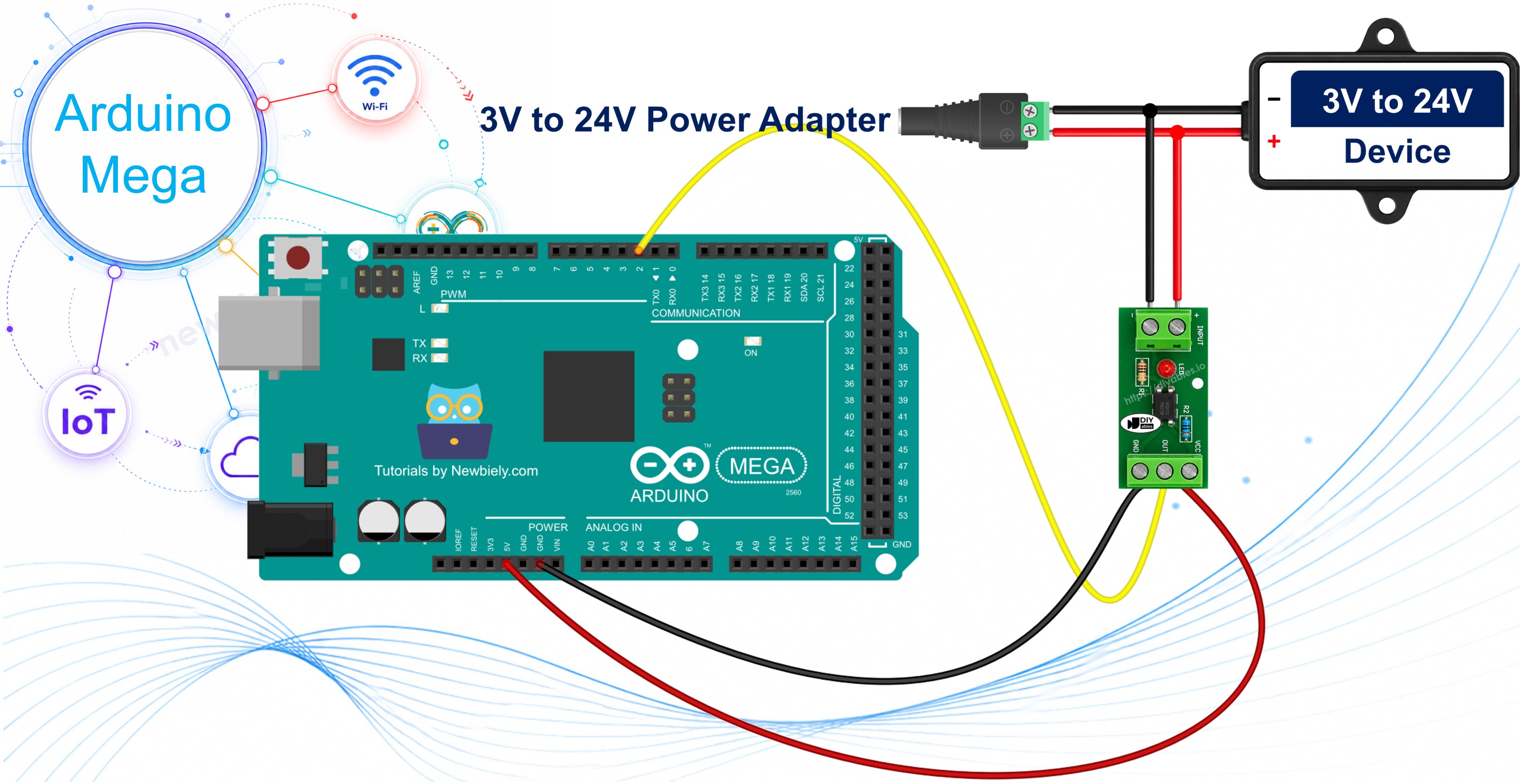 Arduino Mega PC817 optocoupler isolated 24V input