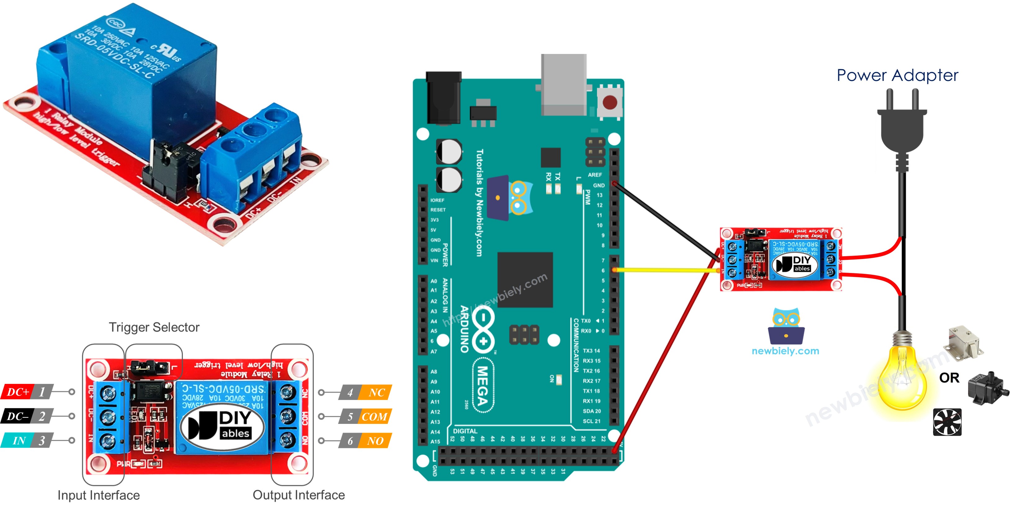 Arduino Mega and relay