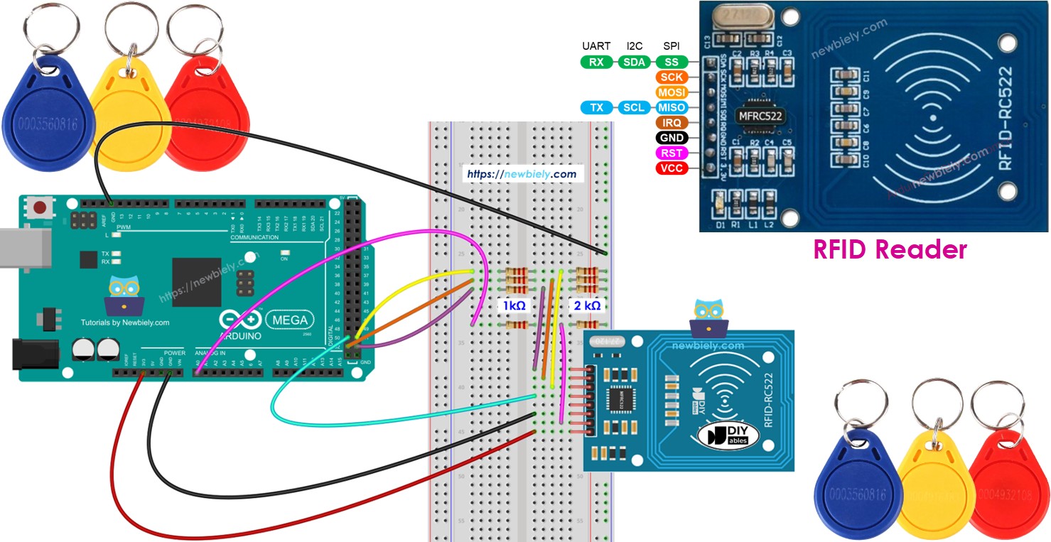 Arduino Mega  and RFID rc522