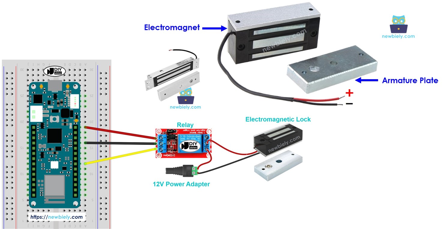 Arduino MKR WiFi 1010 Electromagnetic Lock