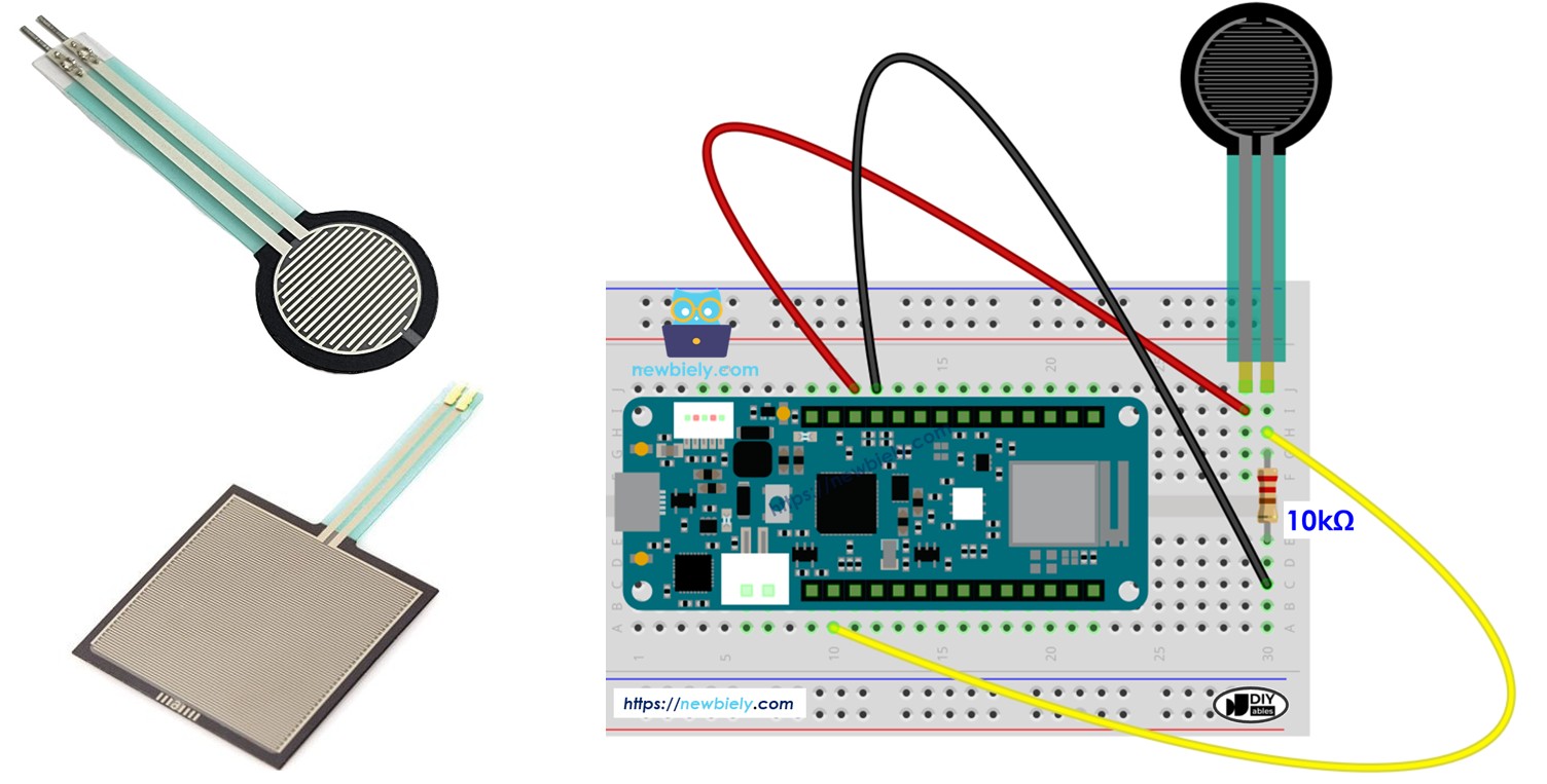 Arduino MKR WiFi 1010 FORCE SENSOR