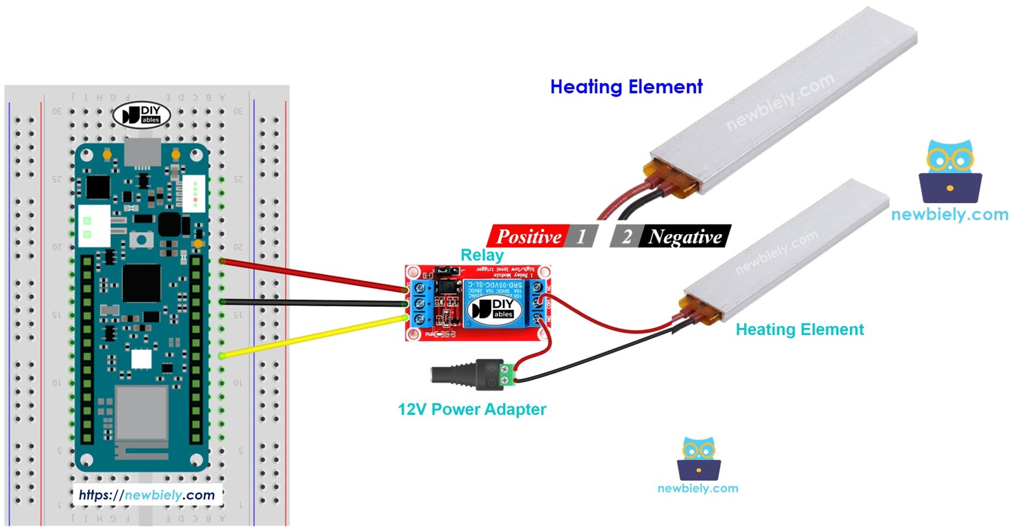 Arduino MKR WiFi 1010 Heating Element