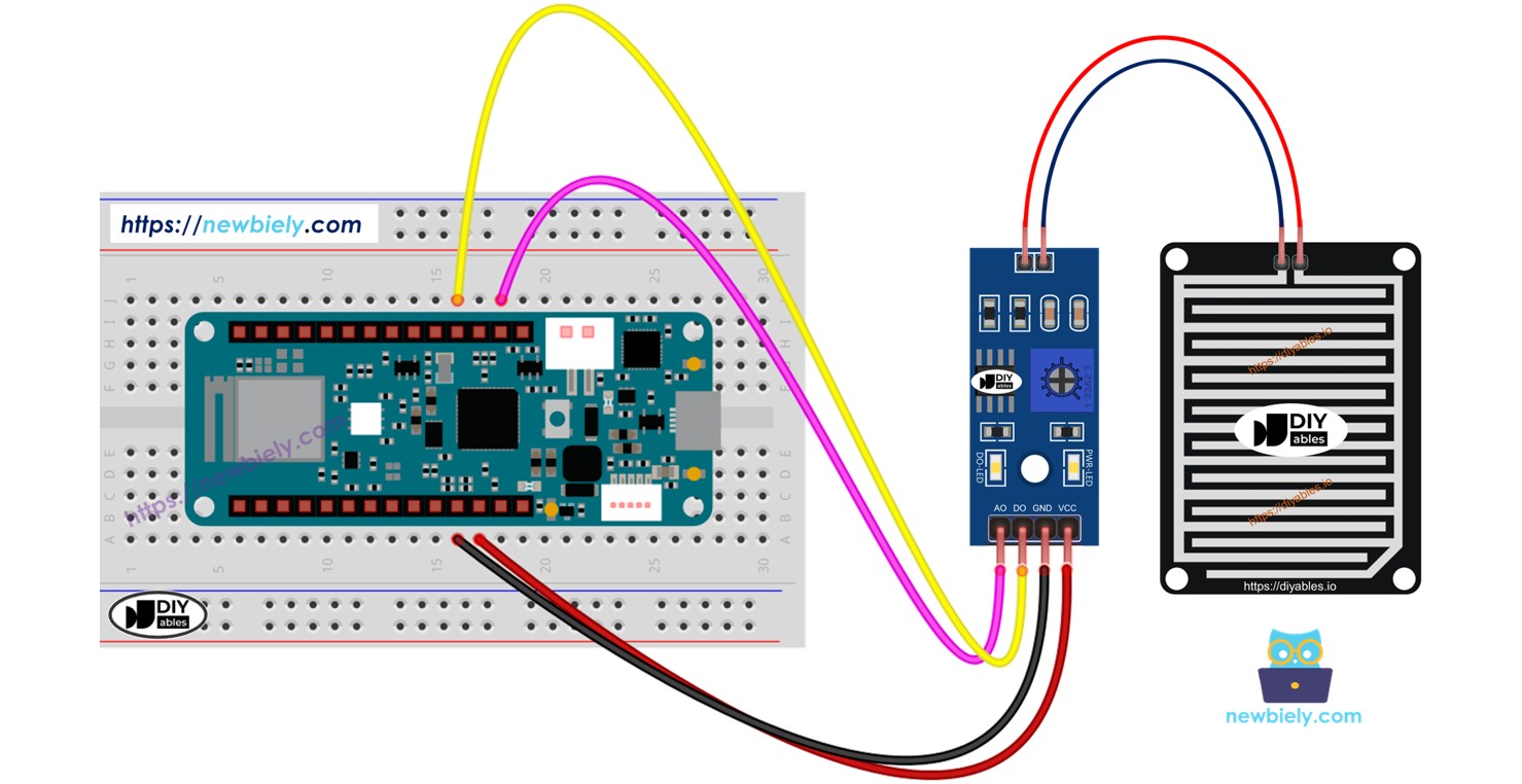 Arduino MKR WiFi 1010 rain sensor detector