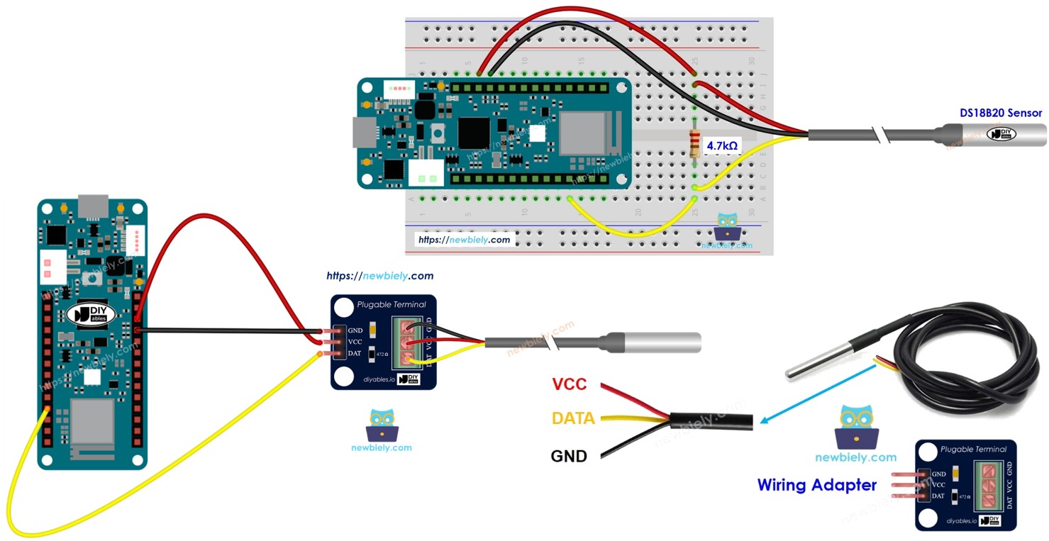 Arduino MKR WiFi 1010 TEMPERATURE SENSOR
