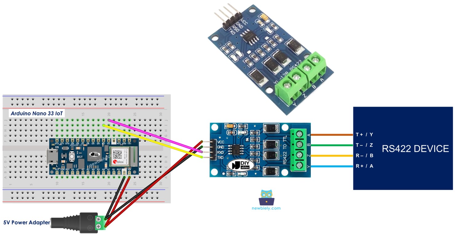 Arduino Nano 33 IoT TTL to RS422