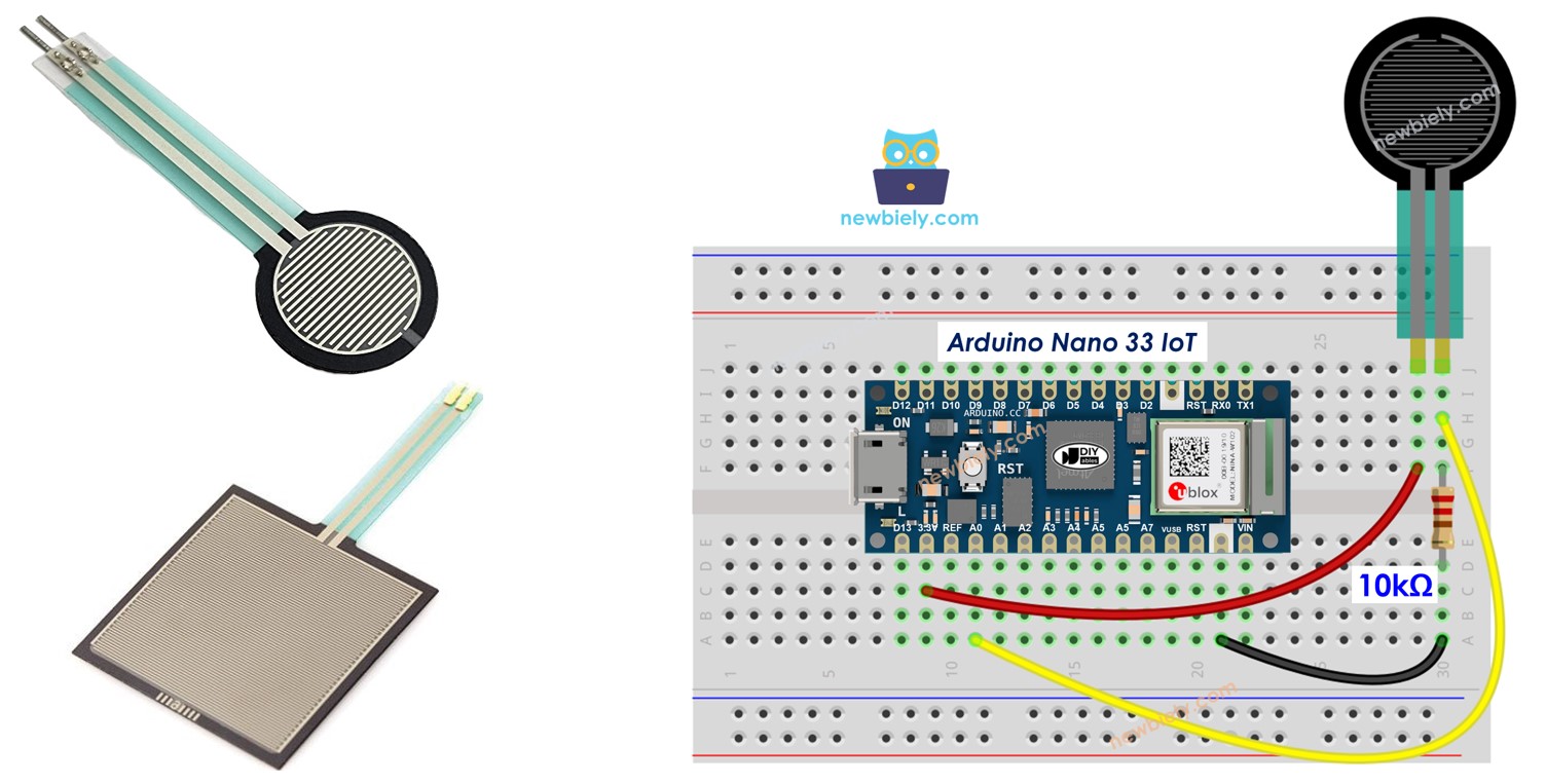 Arduino Nano 33 IoT FORCE SENSOR