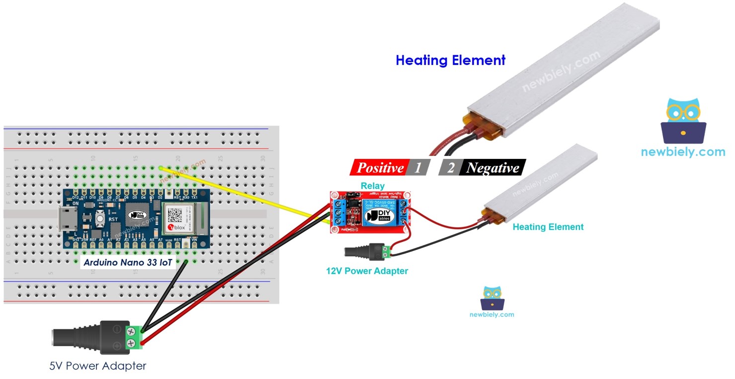 Arduino Nano 33 IoT Heating Element