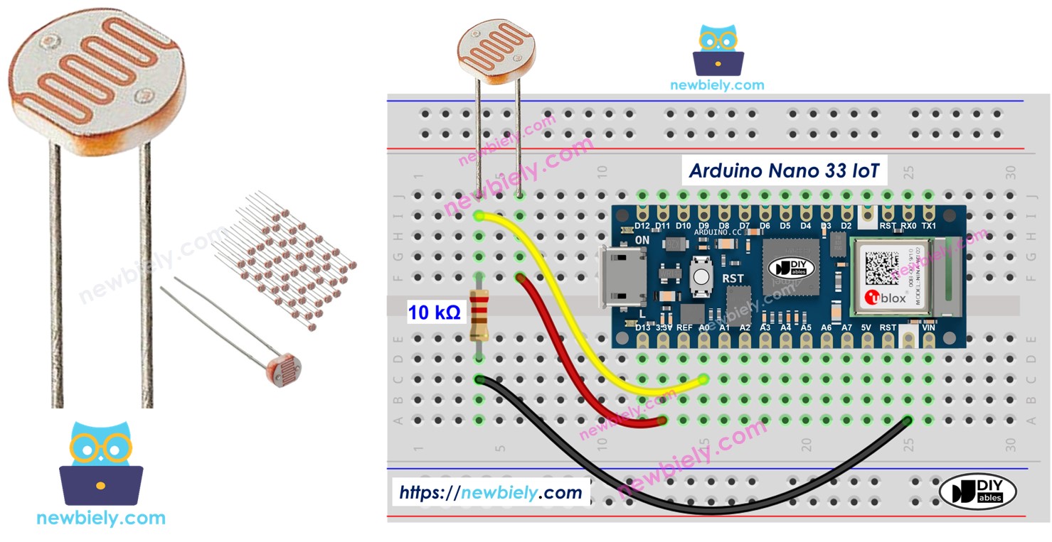 Arduino Nano 33 IoT Light Sensor