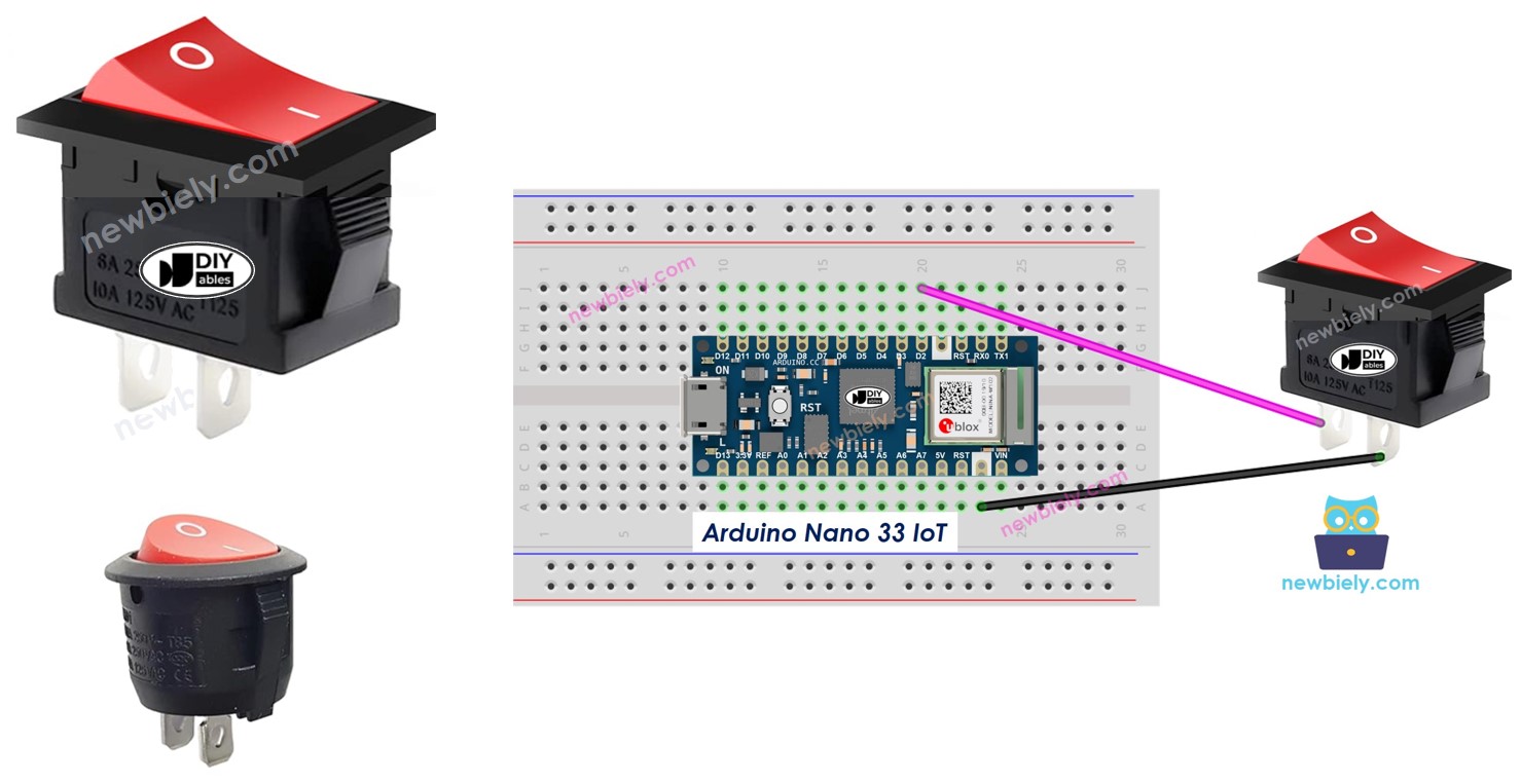 Arduino Nano 33 IoT ON/OFF Switch