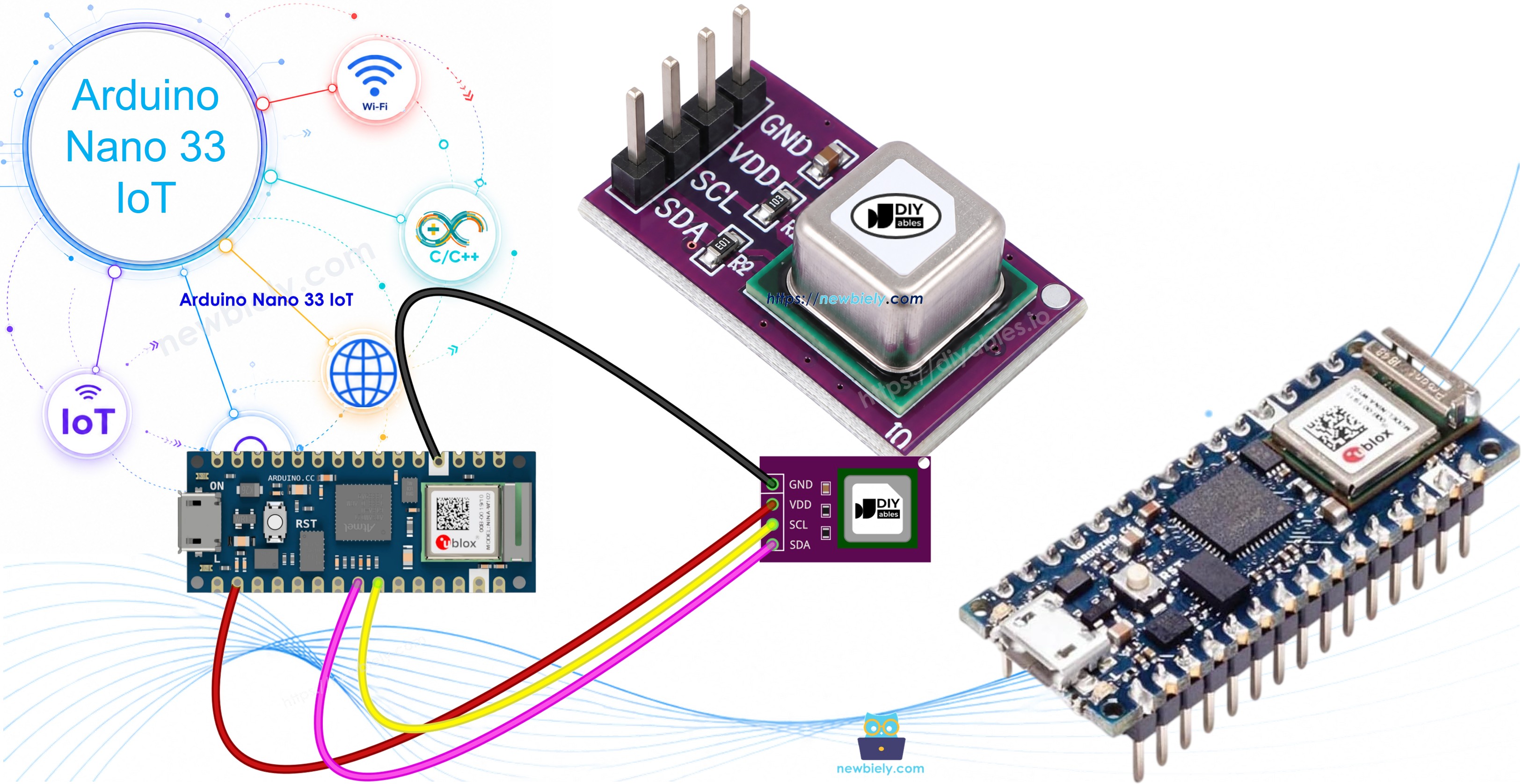 Arduino Nano 33 IoT SCD40 CO2 Sensor
