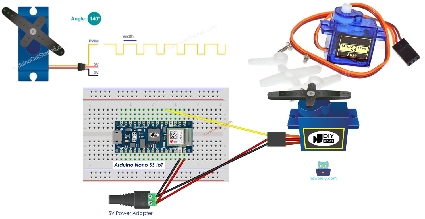 Arduino Nano 33 IoT SERVO MOTOR