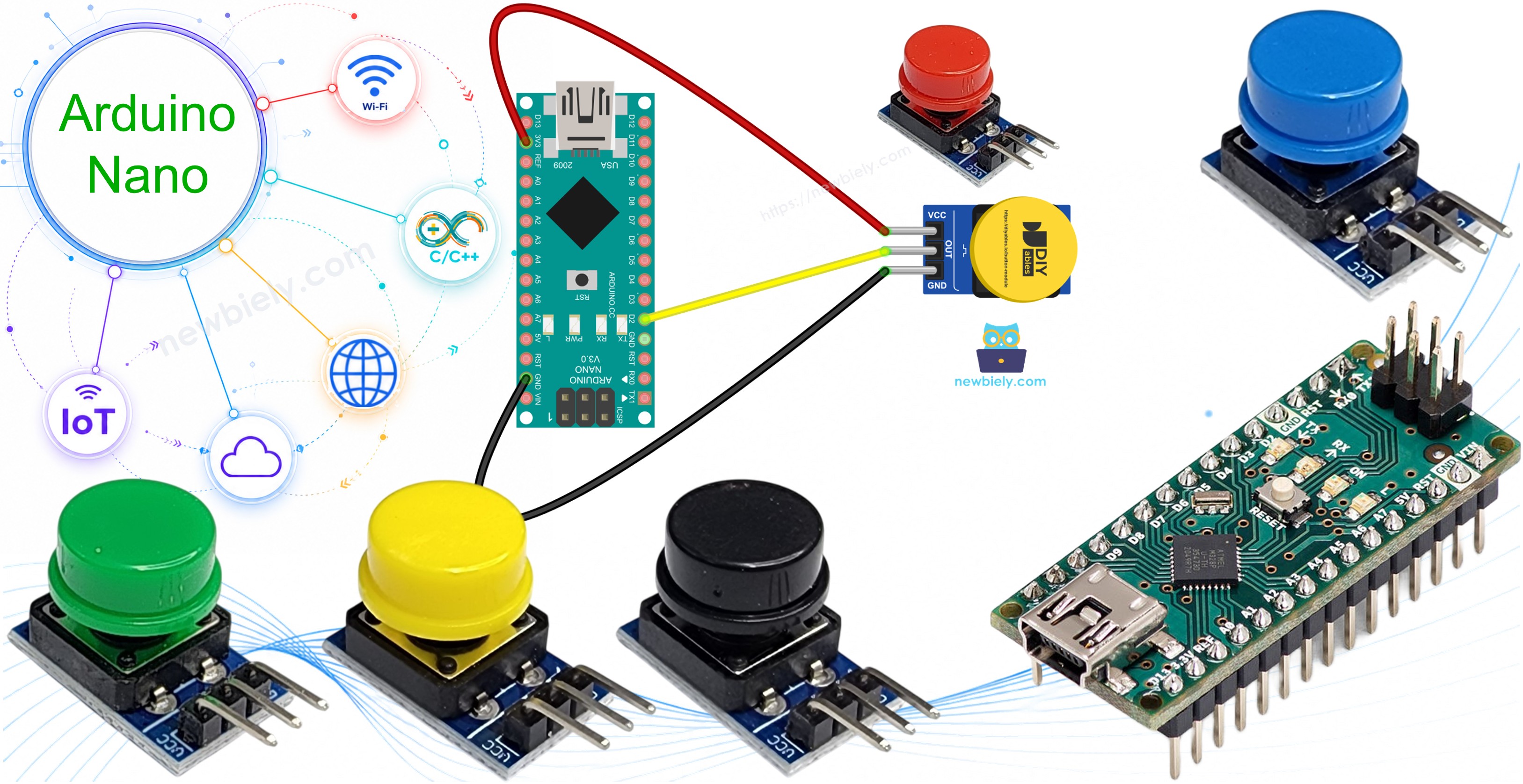 Arduino Nano button module