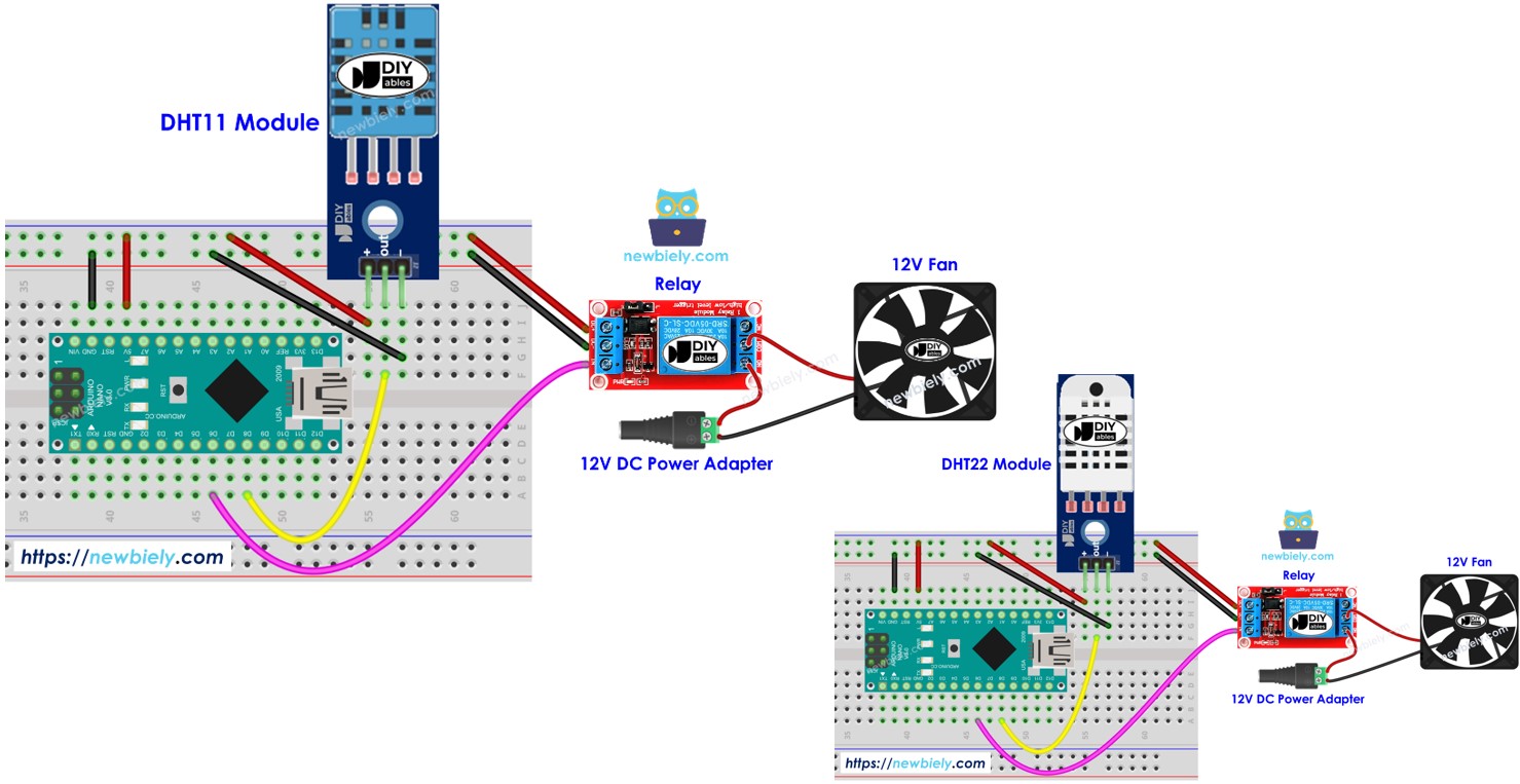 Arduino Nano Cooling System Using Dht Sensor Arduino Nano Tutorial