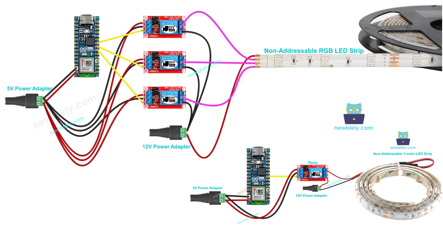 Arduino Nano ESP32 LED Strip Arduino Nano ESP32 Tutorial