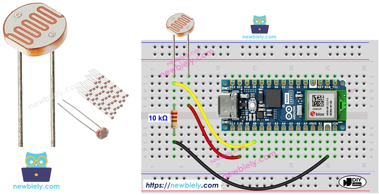 Arduino Nano ESP32 - Light Sensor | Arduino Nano ESP32 Tutorial