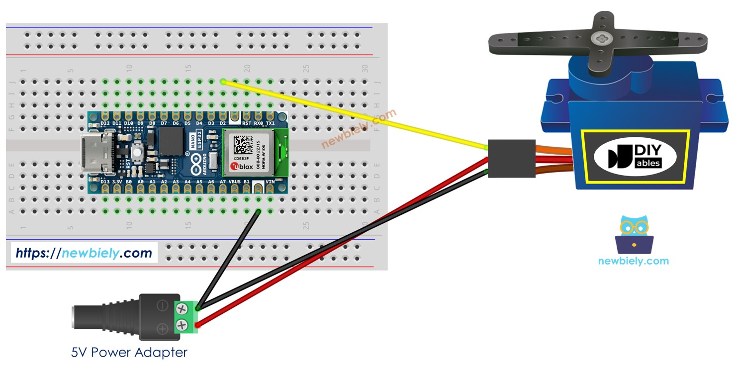 Arduino Nano ESP32 - Servo Motor | Arduino Nano ESP32 Tutorial