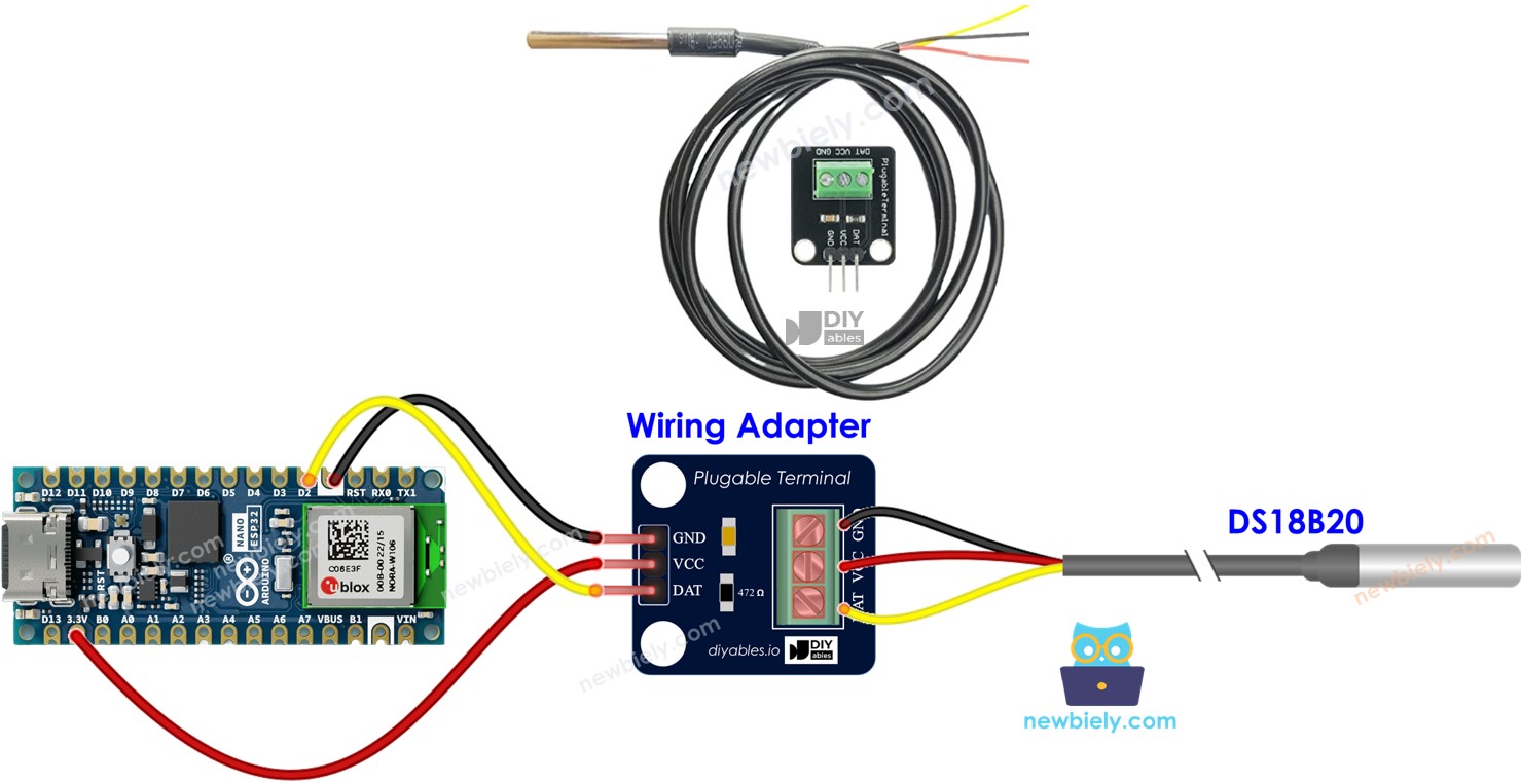 Arduino Nano ESP32 TEMPERATURE SENSOR