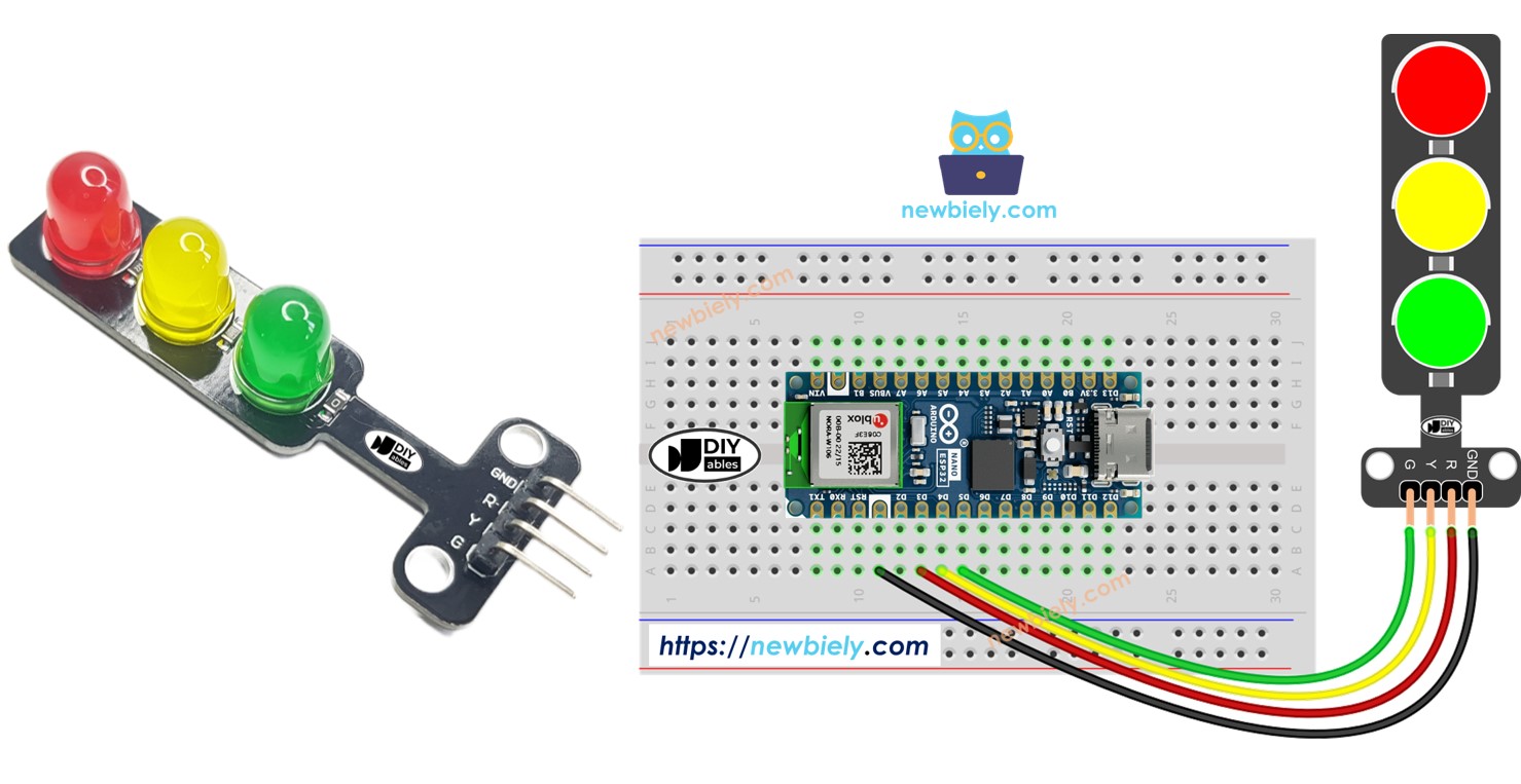 Arduino Nano Esp32 Traffic Light Arduino Nano Esp32 Tutorial 5652