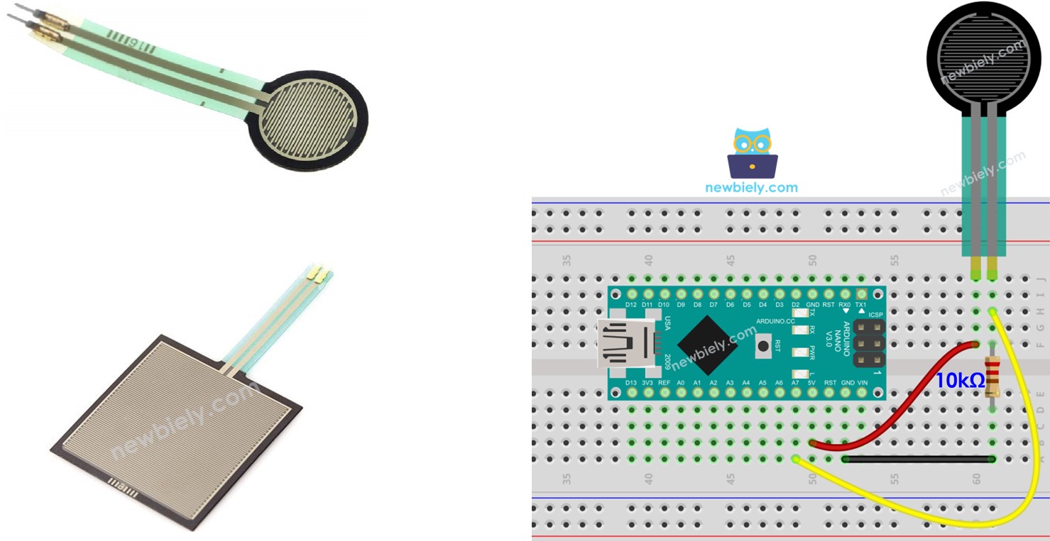 Arduino Nano Force Sensor Arduino Nano Tutorial