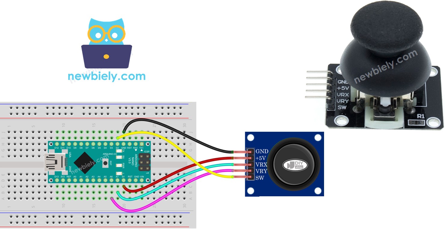 Arduino Nano - Joystick | Arduino Nano Tutorial