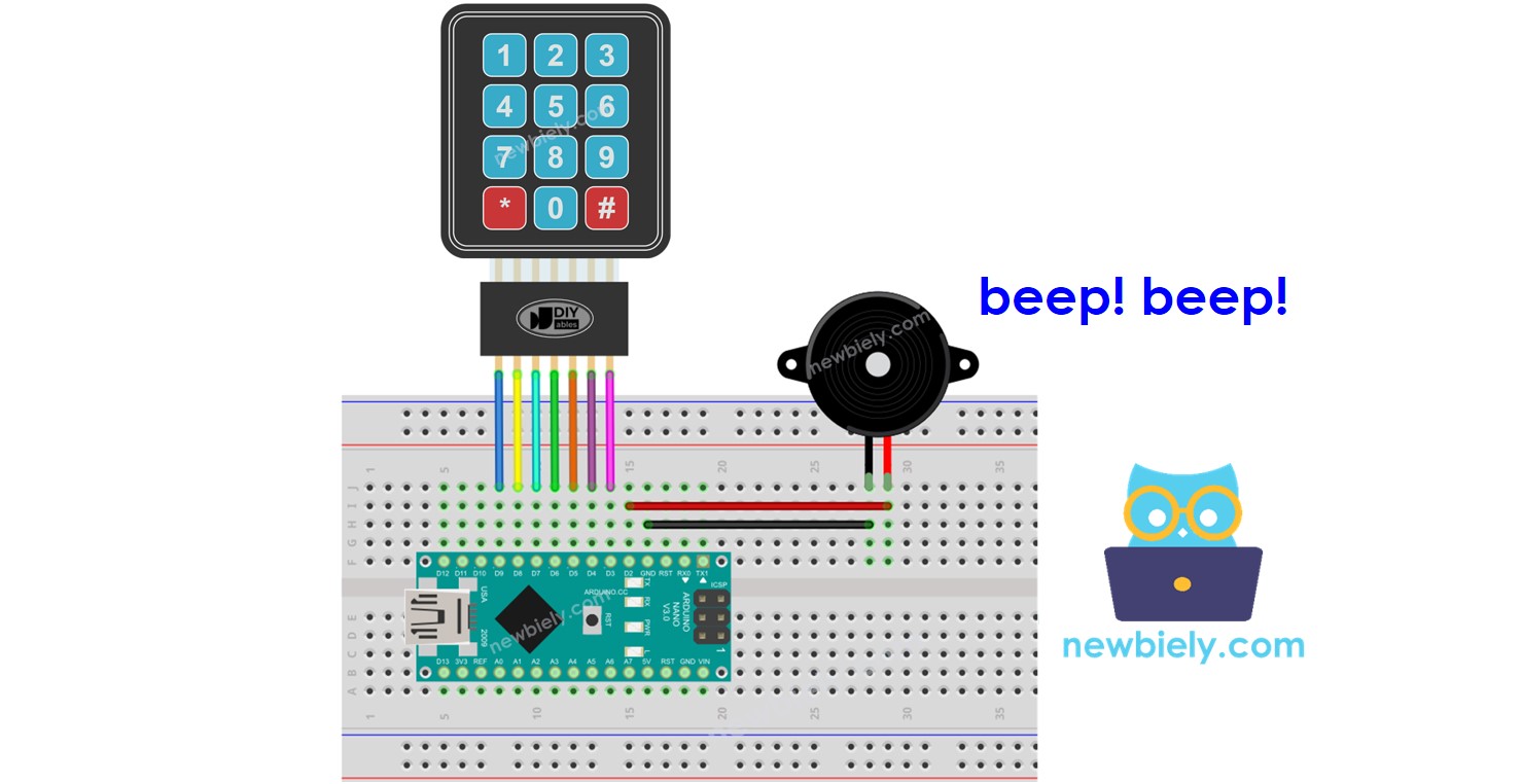 Arduino Nano Keypad Beep Arduino Nano Tutorial