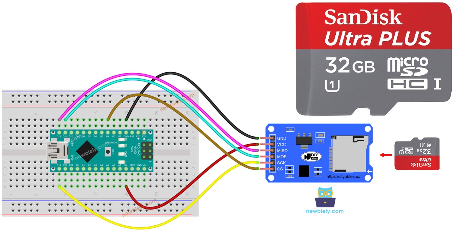 Sd Card Reader Arduino Pinout Infoupdate