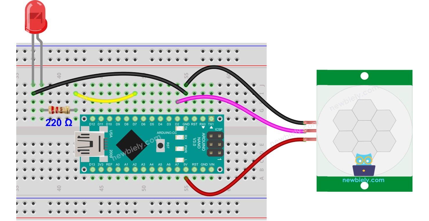 Arduino Nano Motion Sensor Led Arduino Nano Tutorial 