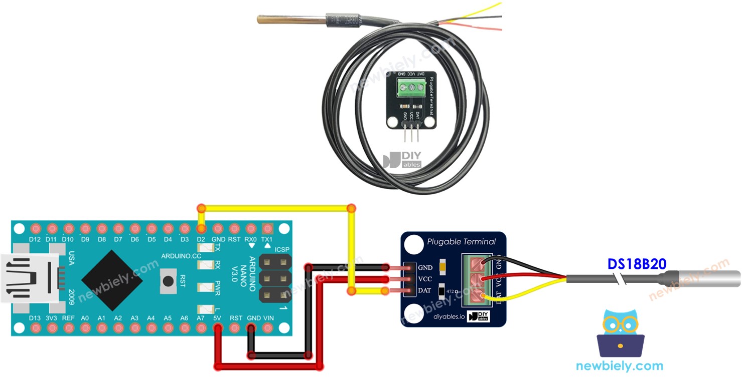 Arduino Nano - Temperature Sensor | Arduino Nano Tutorial