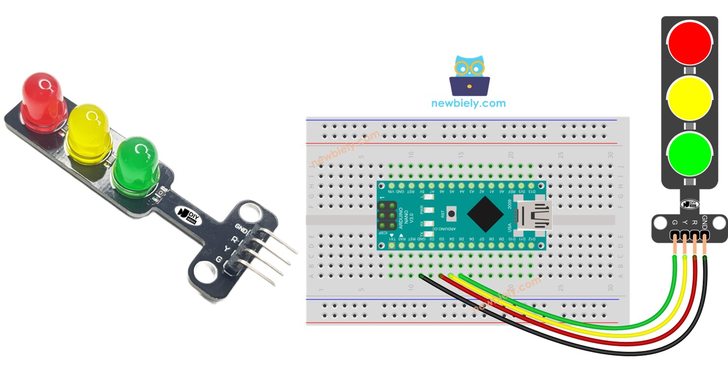 Arduino Nano Traffic Light Arduino Nano Tutorial 1852