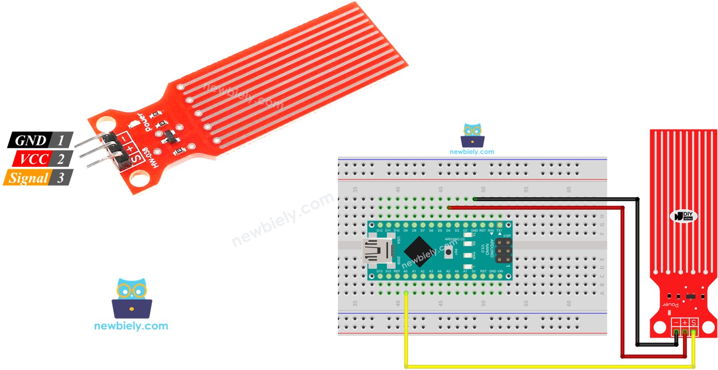 Arduino Nano Water Sensor Arduino Nano Tutorial 2564