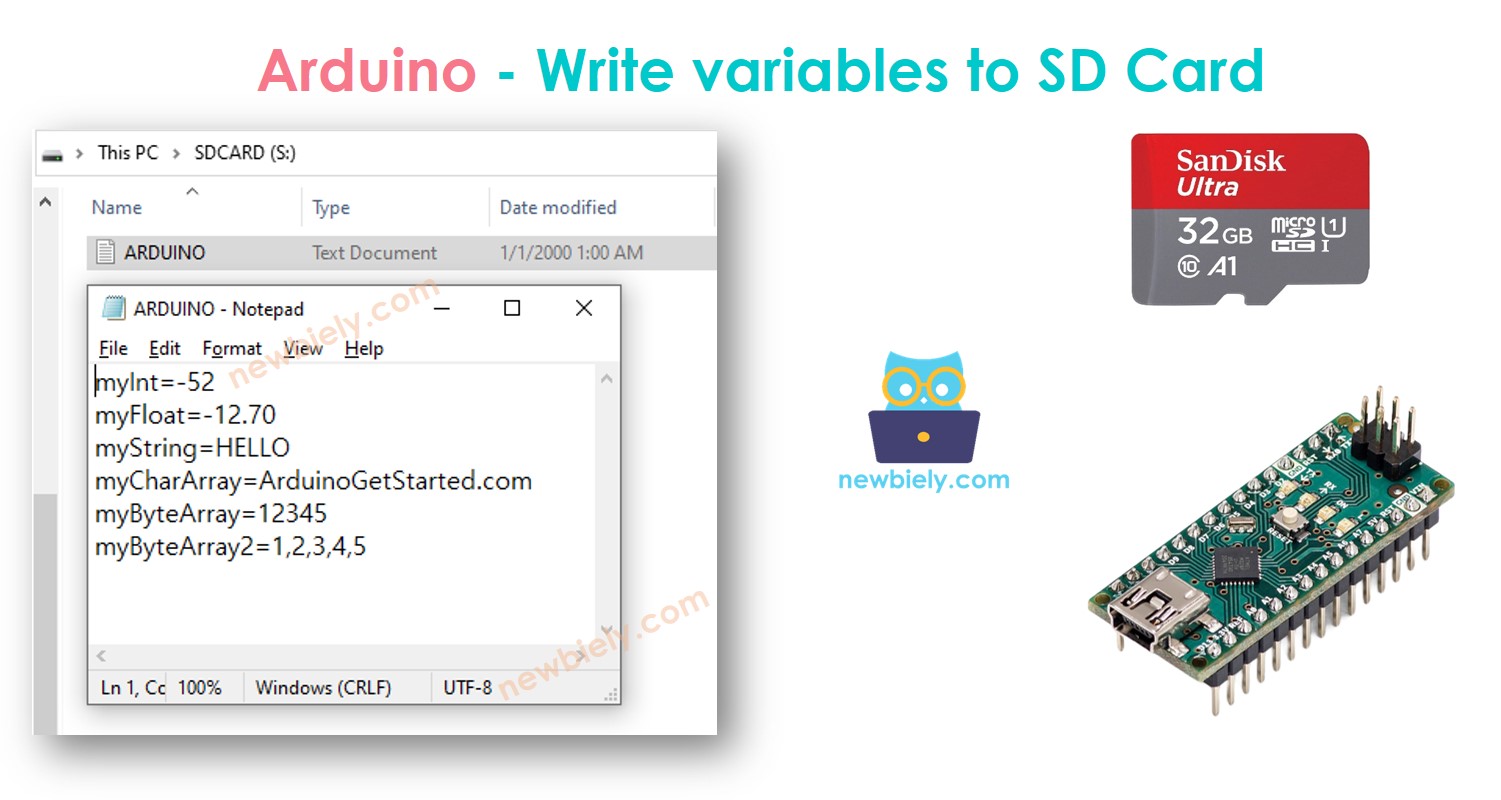 Arduino Nano Micro SD Card